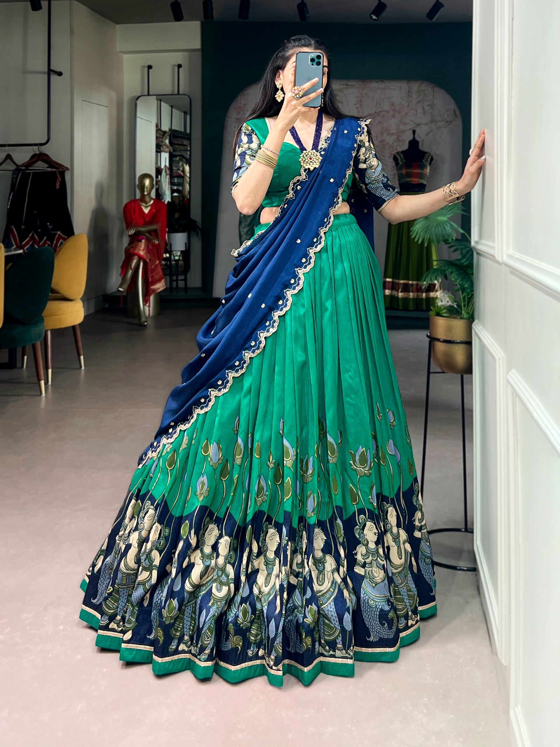 CARINA- TASAR SILK LEHENGA