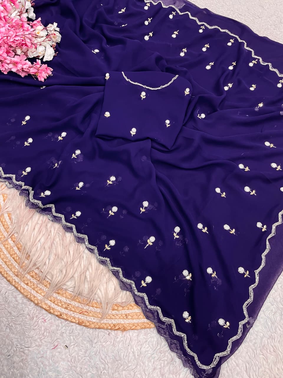 KUSHI - GEORGETTE HANDWORK