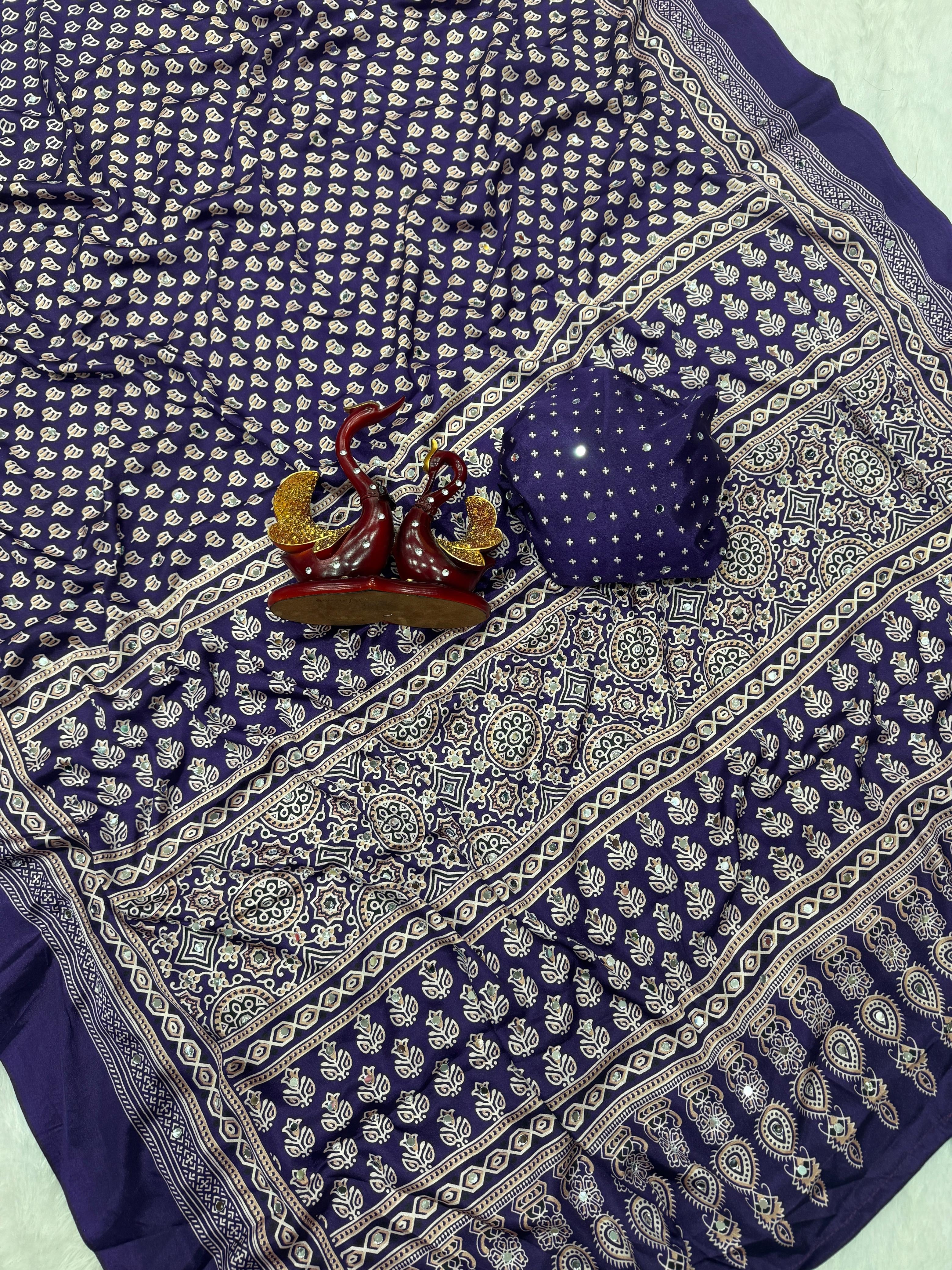 NISHA - Ajrakh Mirror Work