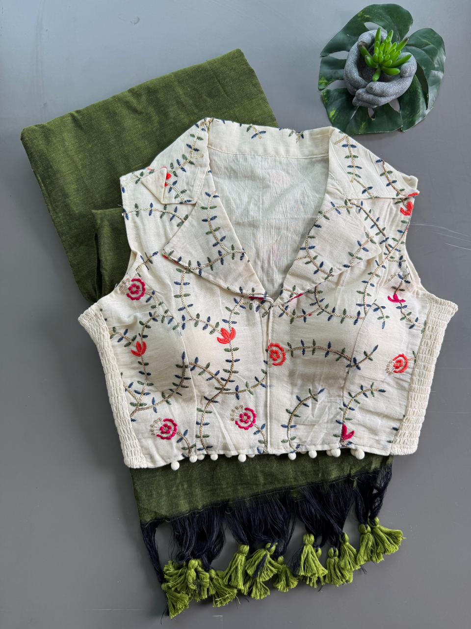 KHADI - STRECHABLE BLOUSE COMBO