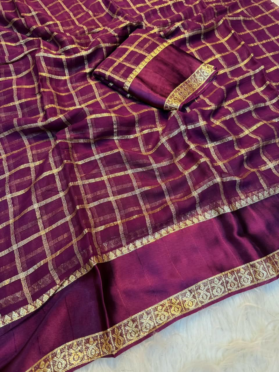 ZARQA - VISCOSE GEORGETTE CHEX