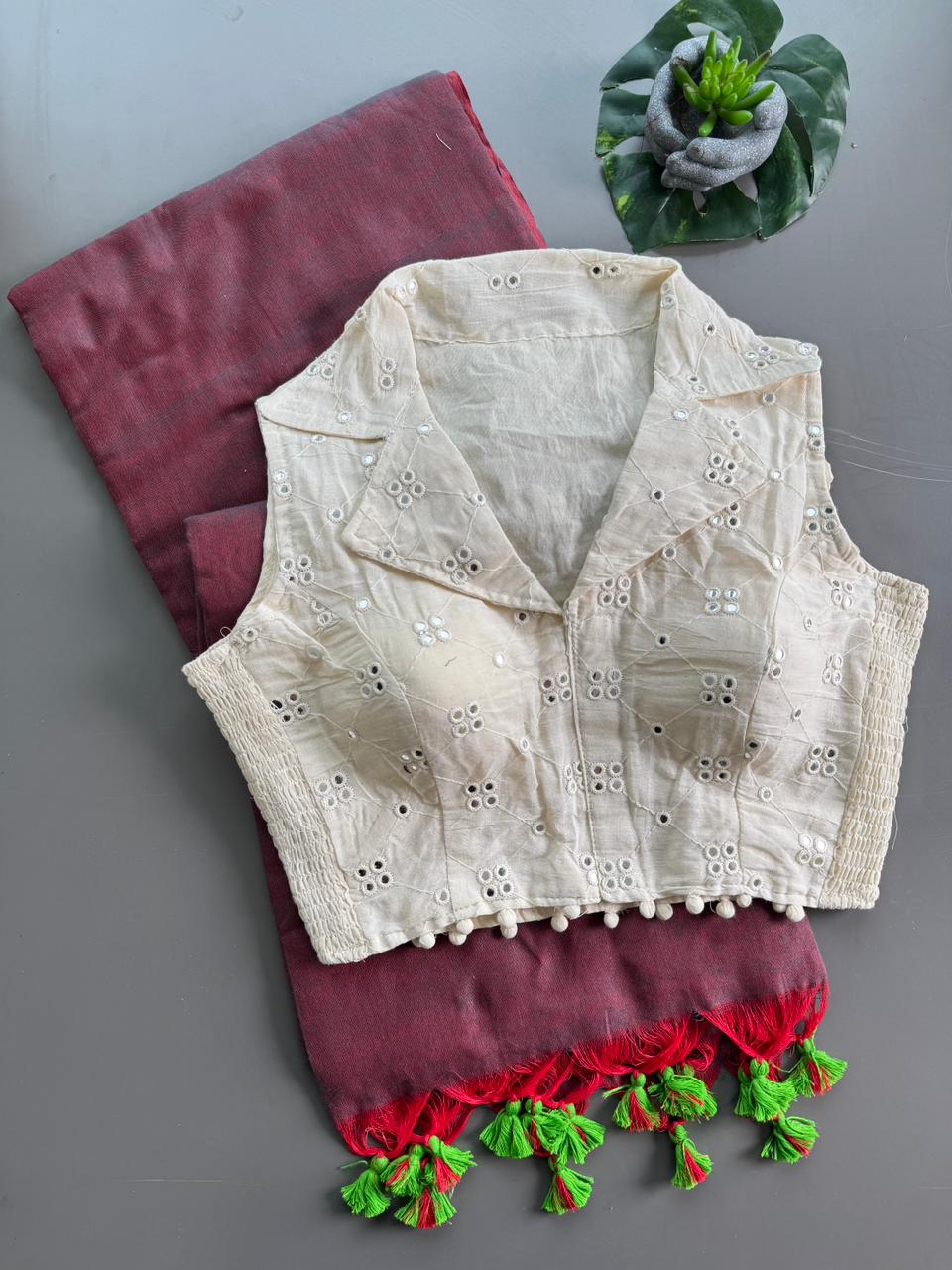 KHADI - STRECHABLE BLOUSE COMBO