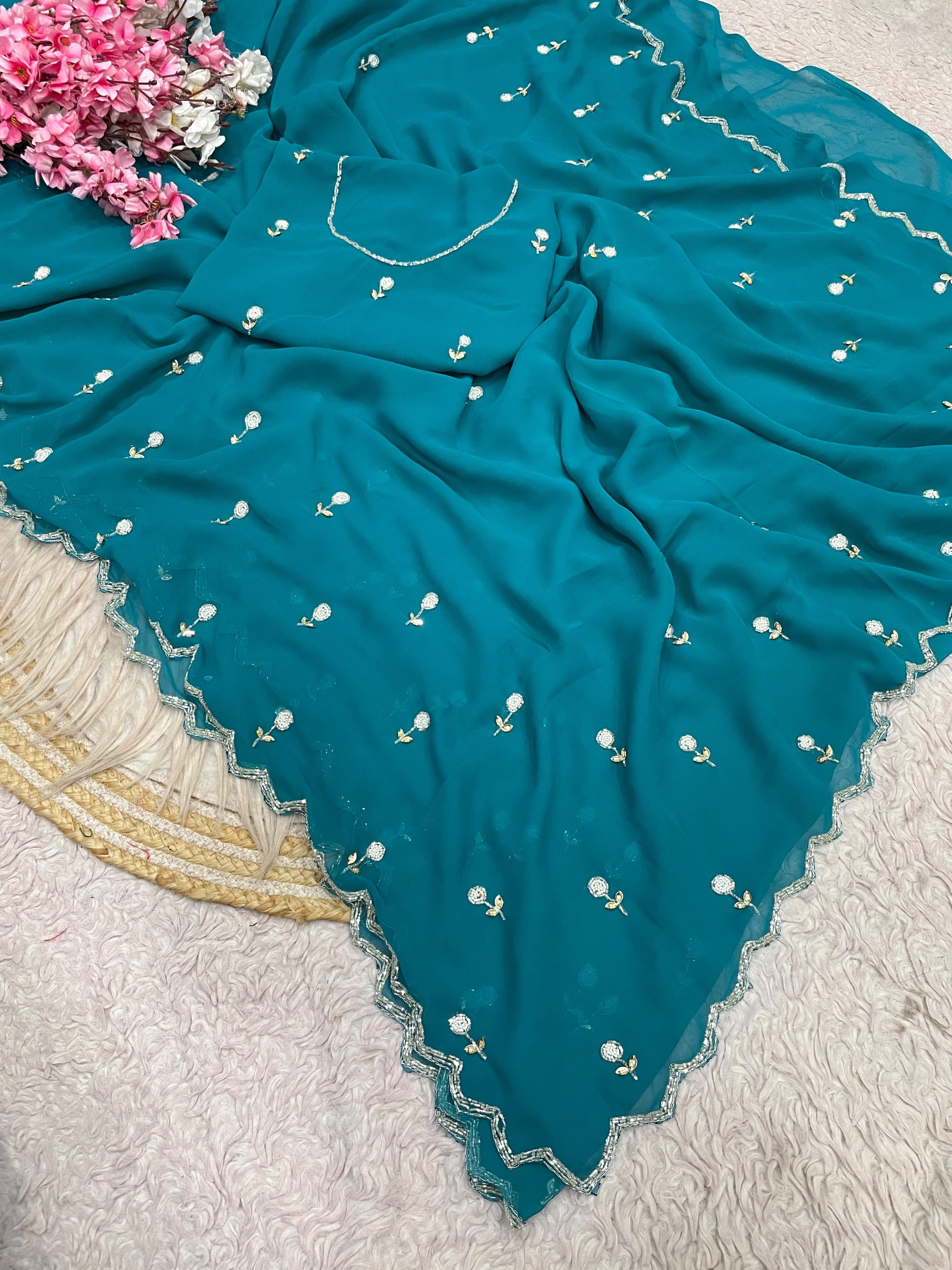 KUSHI - GEORGETTE HANDWORK