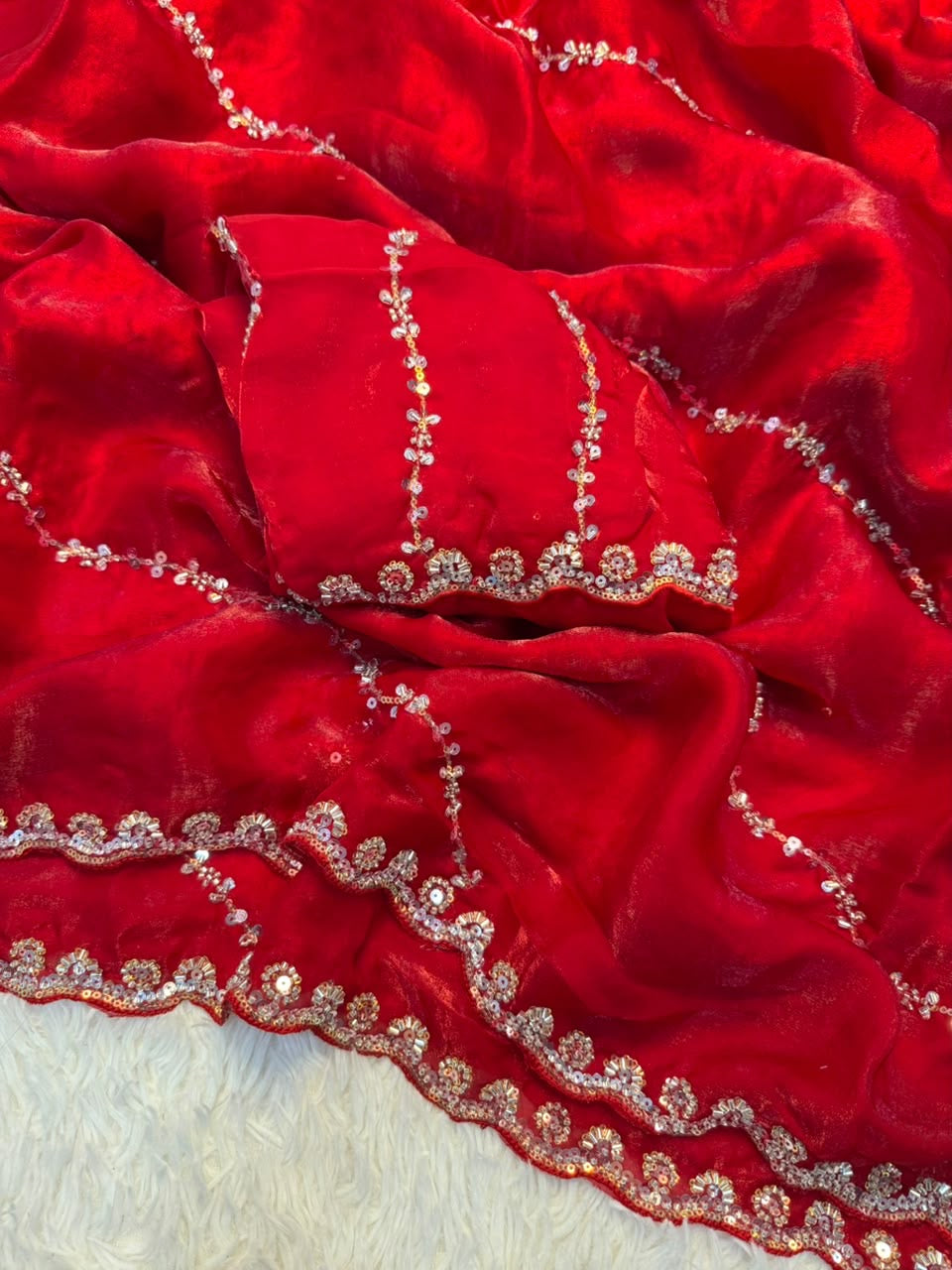 AMIA - COCKTAIL HANDWORK SAREE