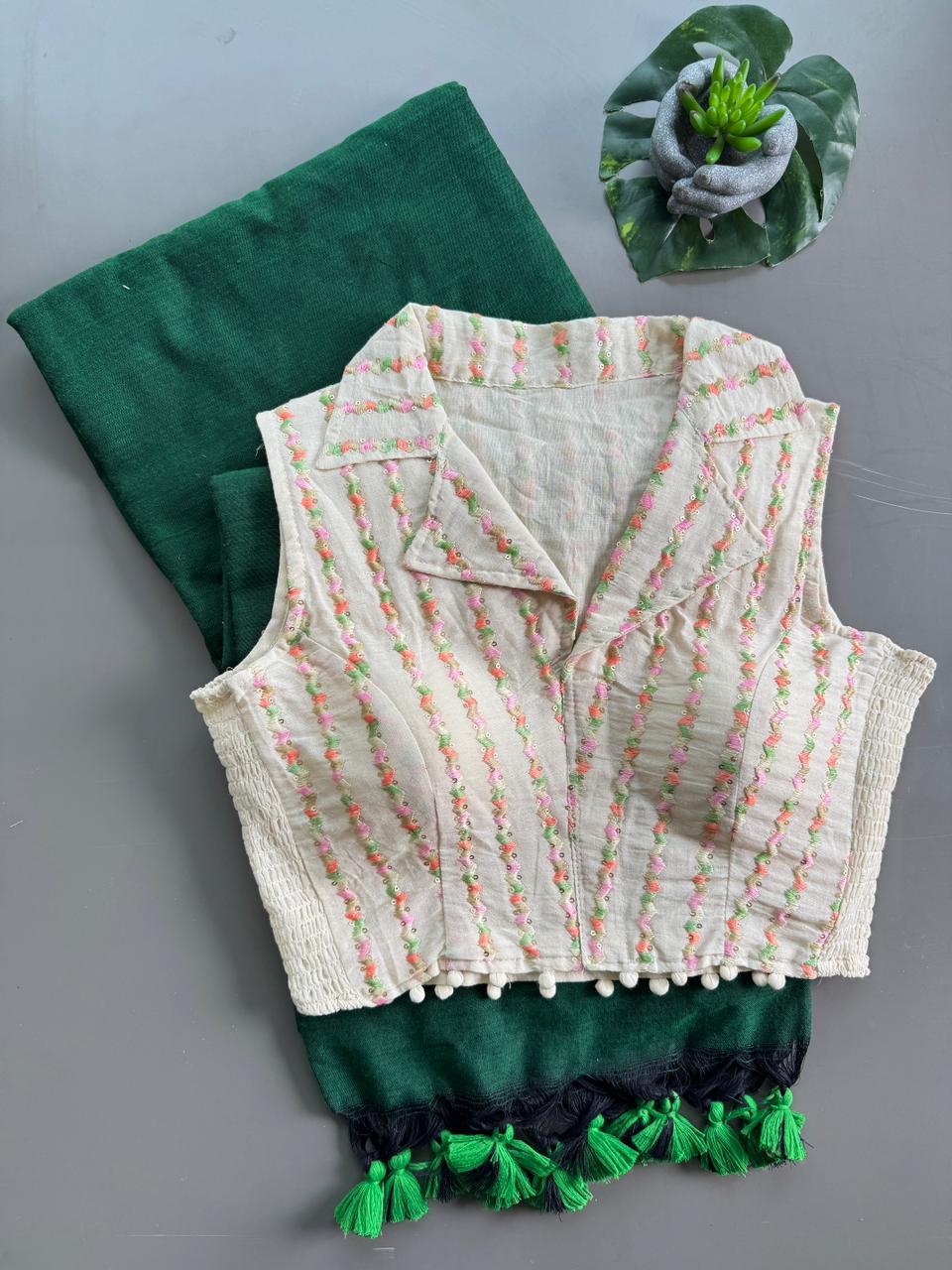 KHADI - STRECHABLE BLOUSE COMBO
