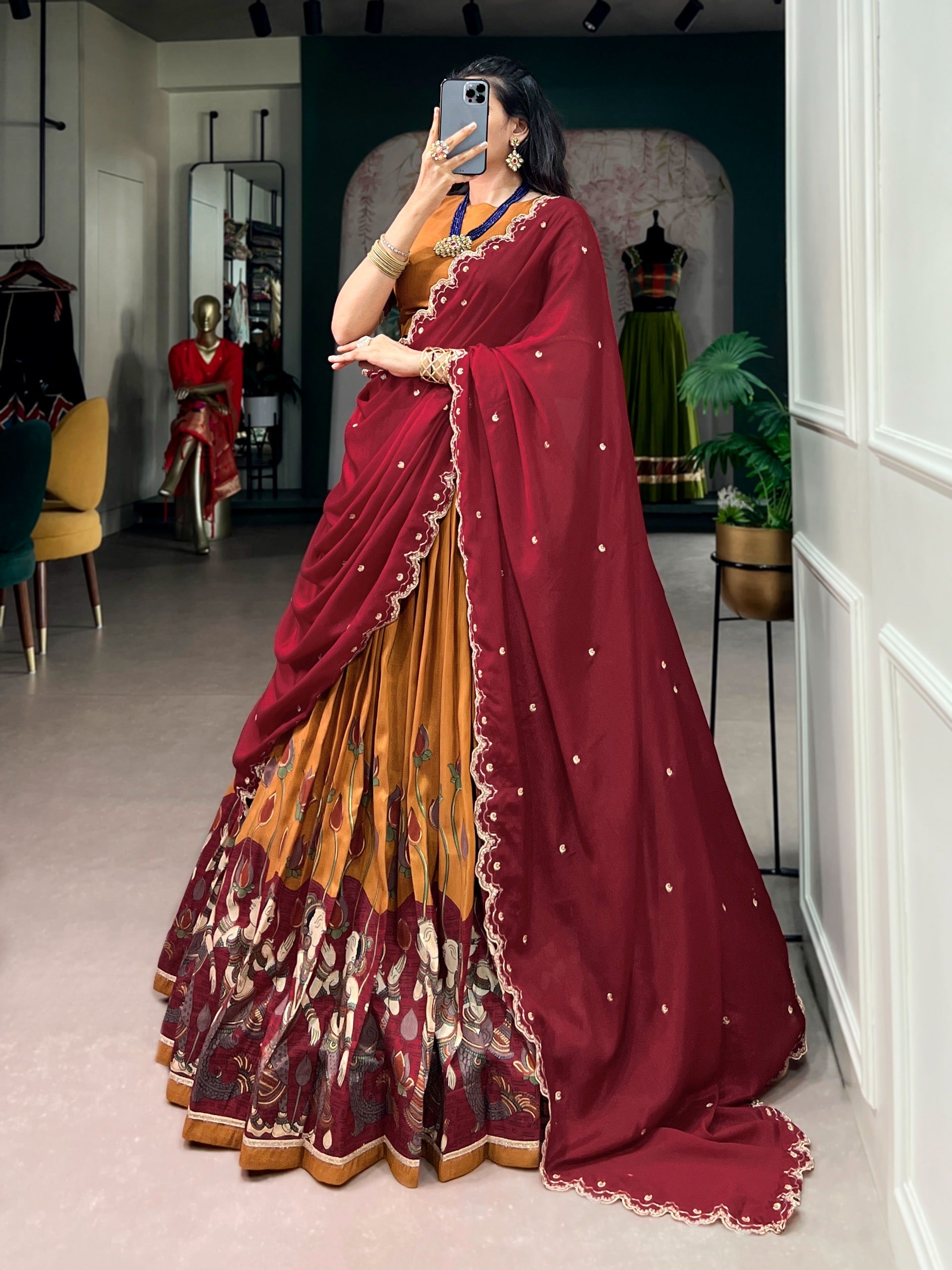 CARINA- TASAR SILK LEHENGA