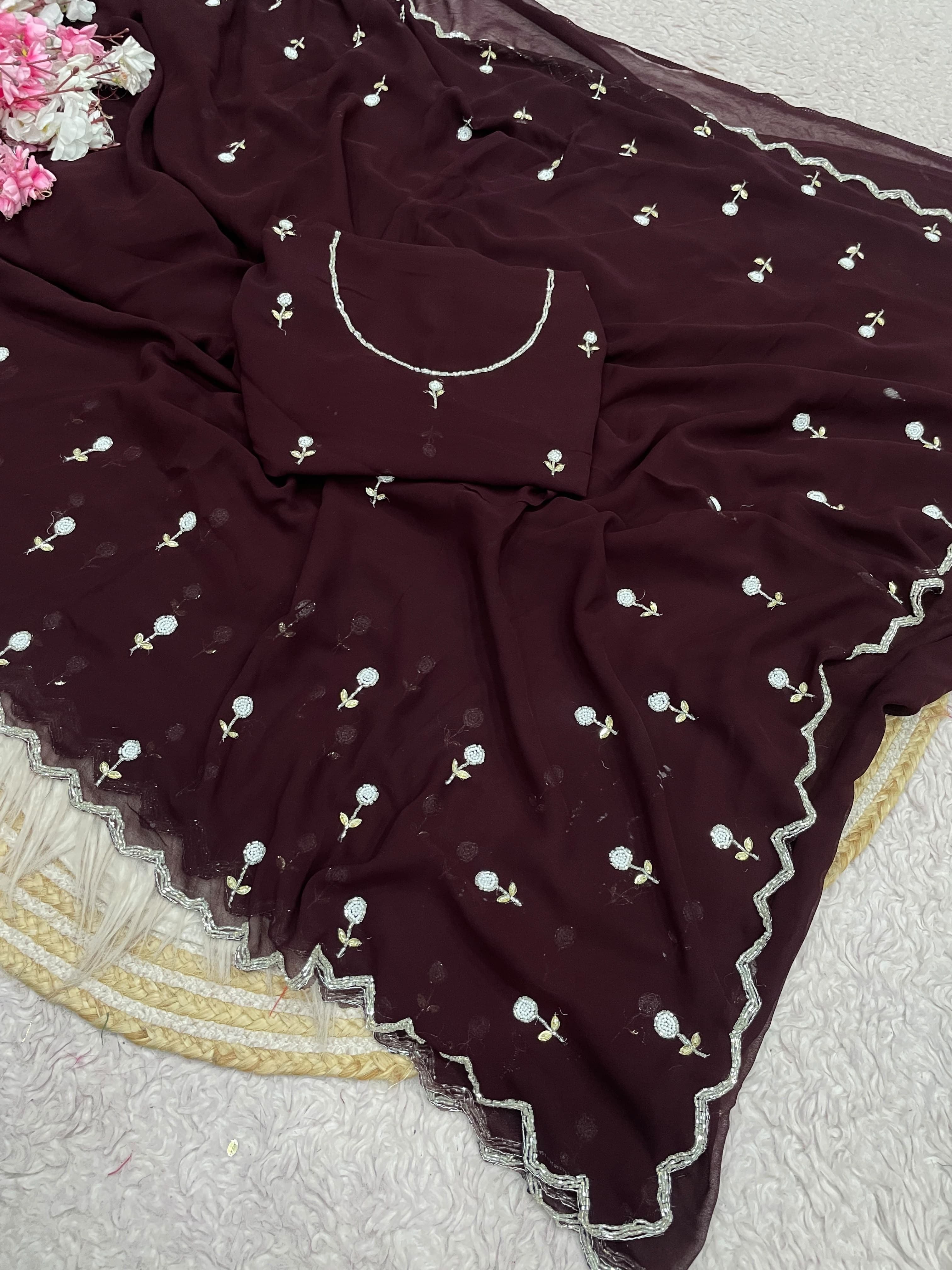 KUSHI - GEORGETTE HANDWORK