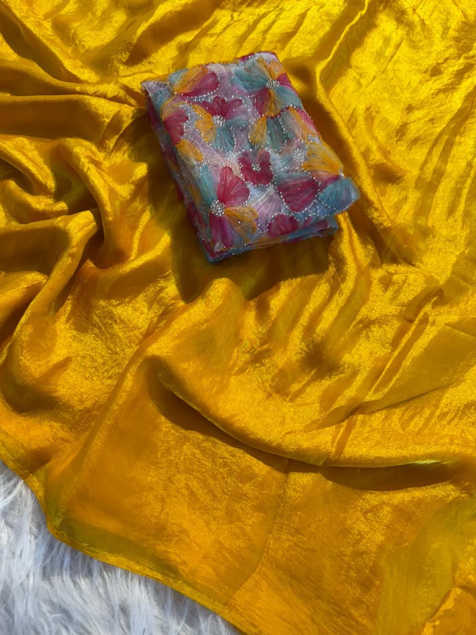 AMOHA 2 - SOFT FANDY SATIN SILK SAREE