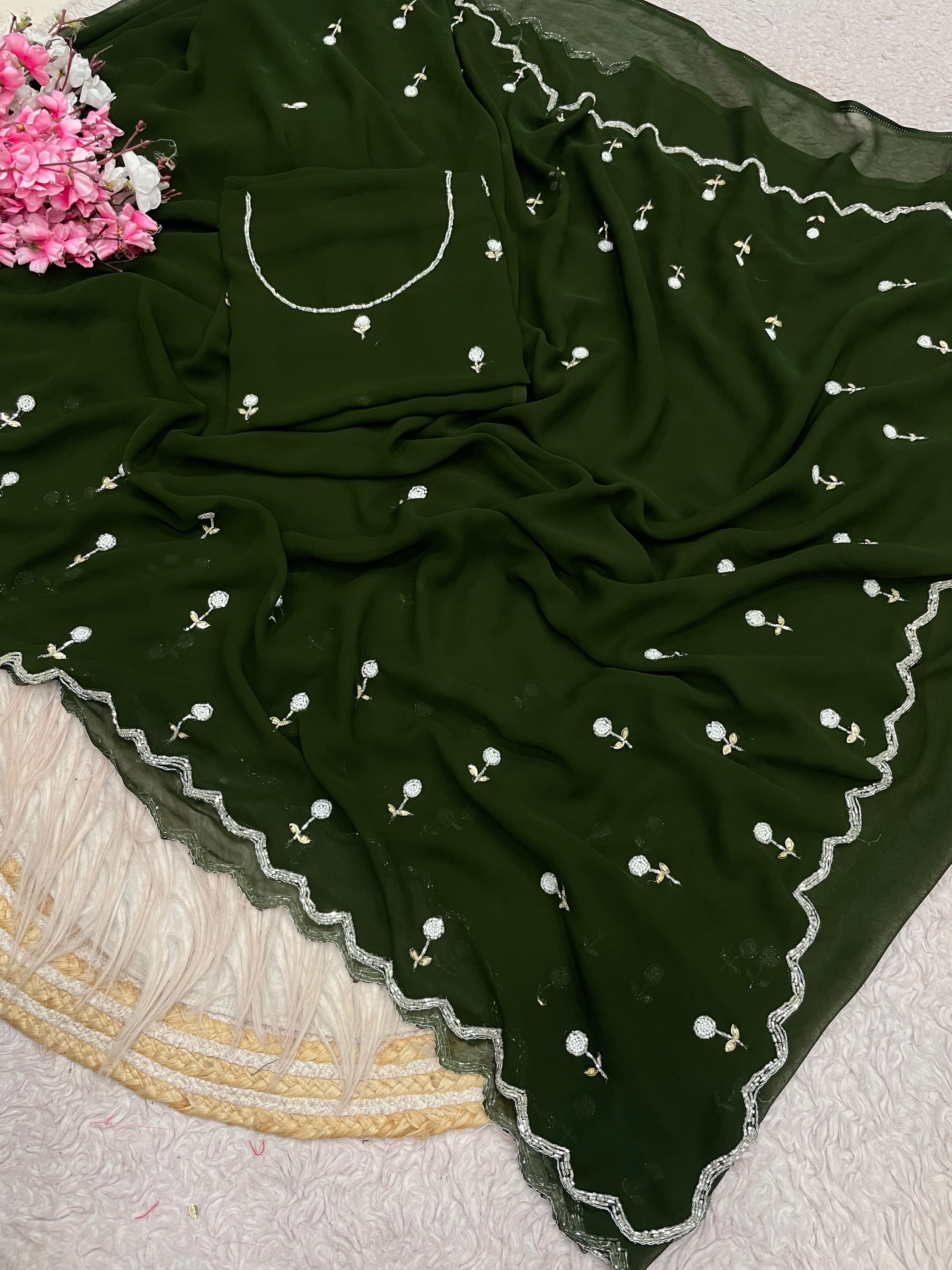 KUSHI - GEORGETTE HANDWORK