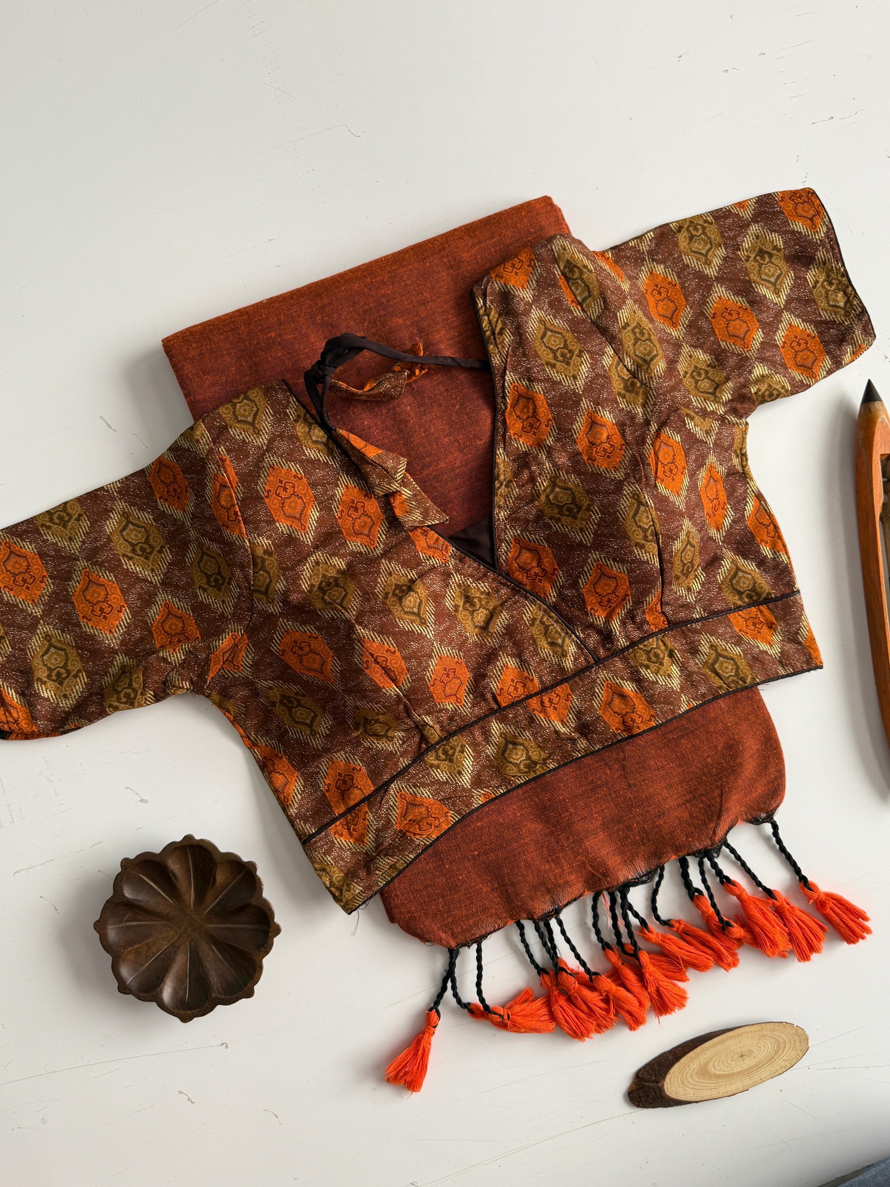 DESIYA - KHADI SAREE & STITCHED BLOUSE