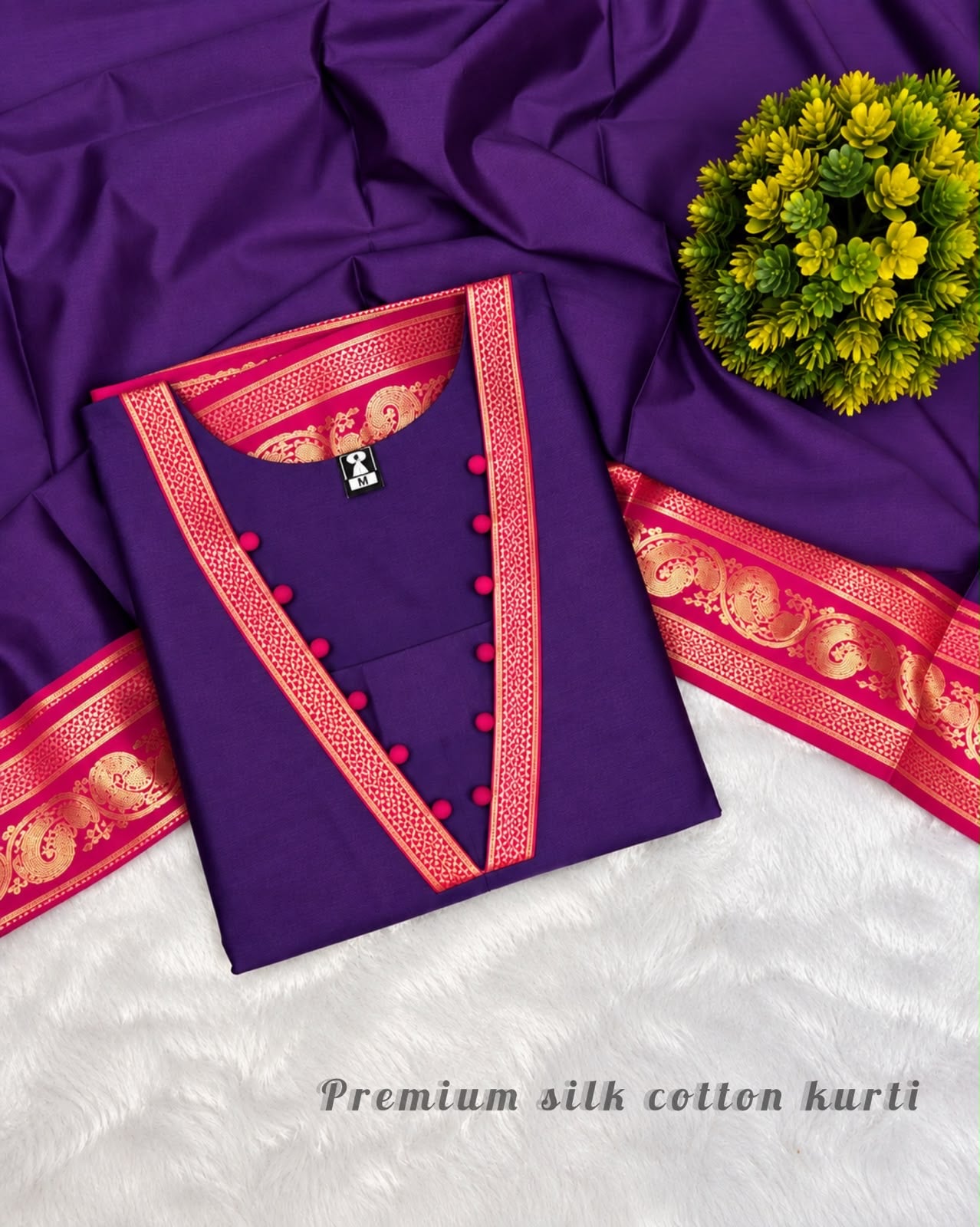 BARATHI - SOUTH COTTON SILK KURTA SET