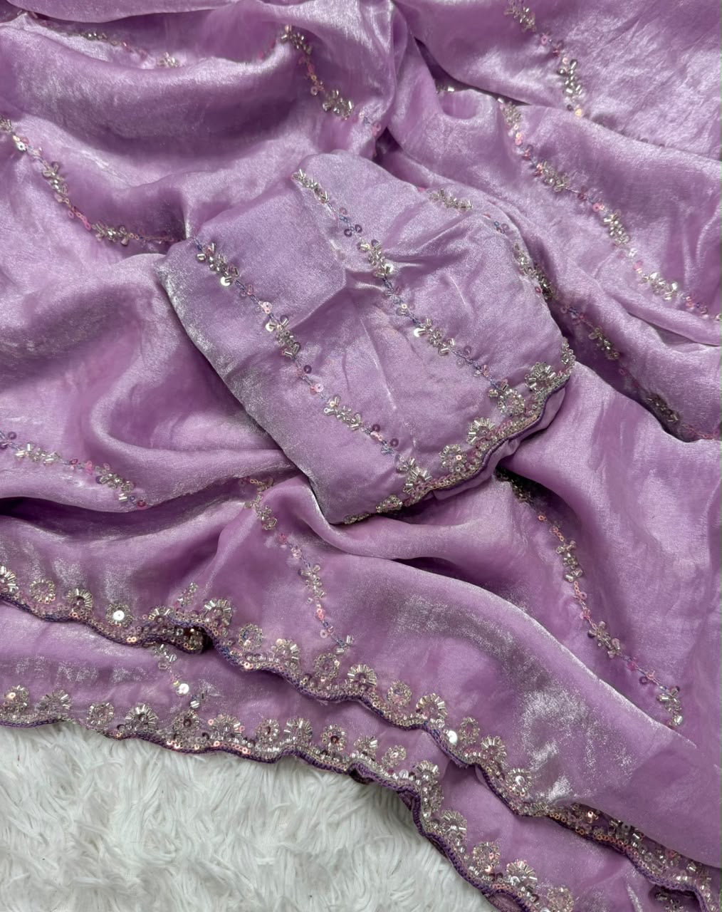 AMIA - COCKTAIL HANDWORK SAREE