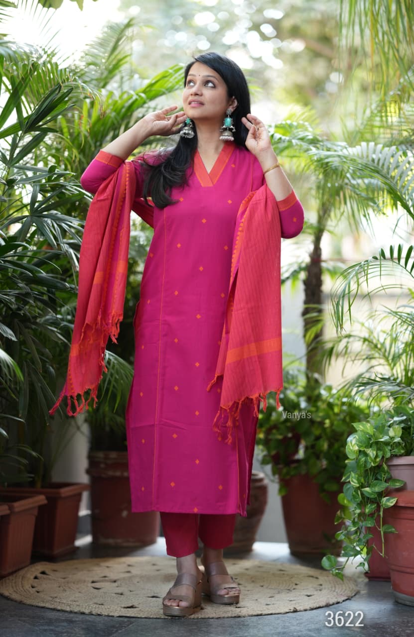 SUNITHA - HANDLOOM COTTON SUIT