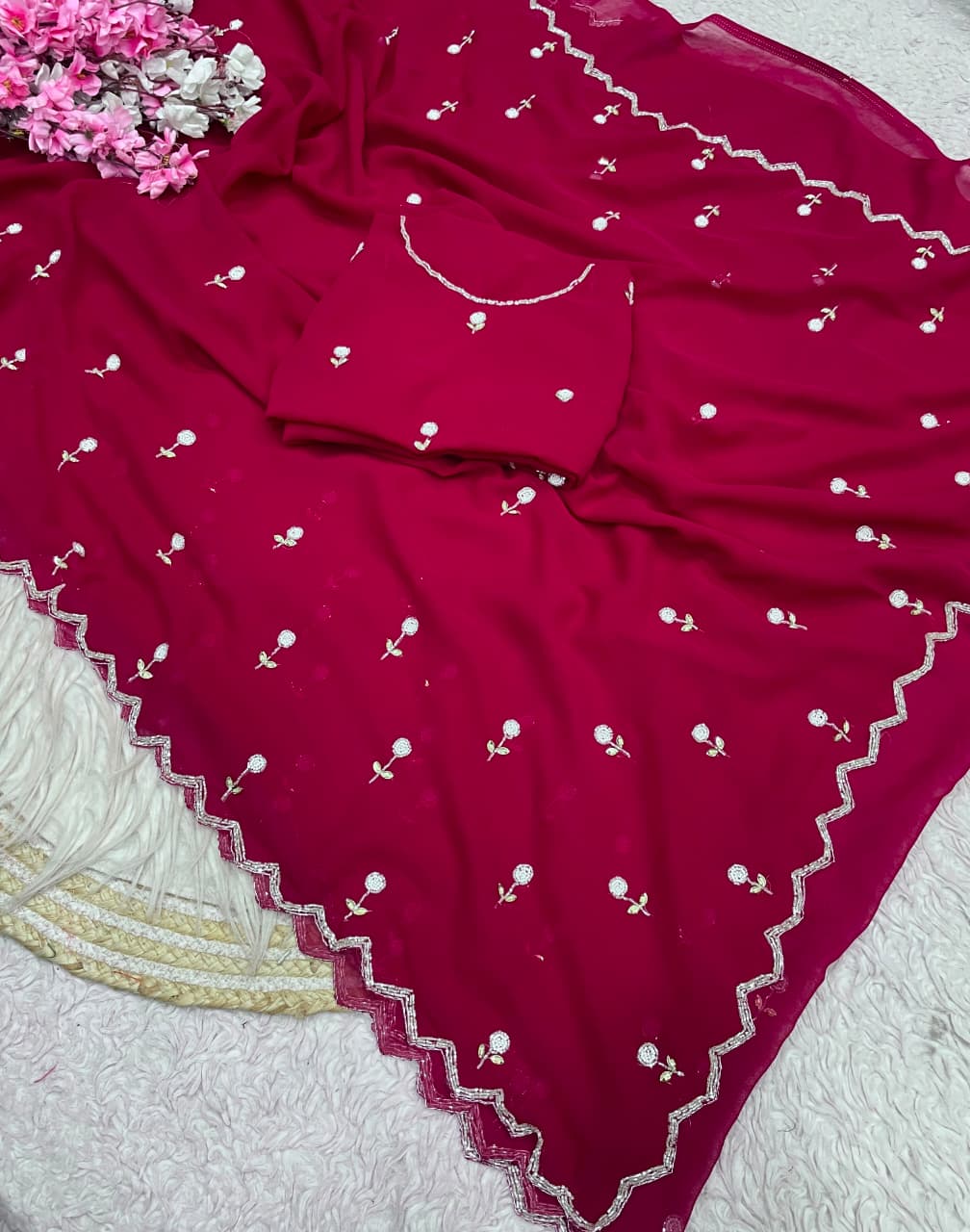 KUSHI - GEORGETTE HANDWORK