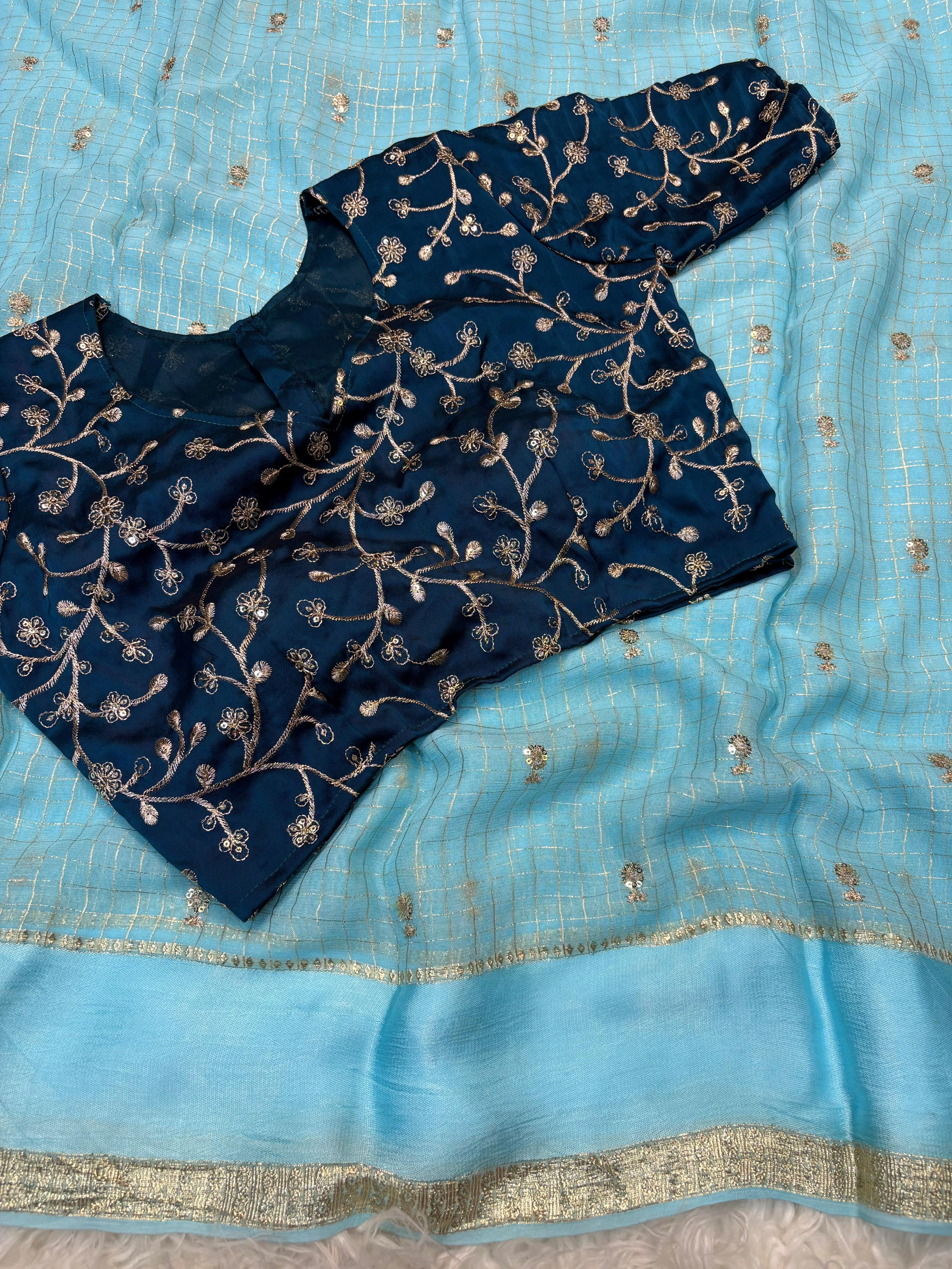 DHARA - VISCOSE GEORGETTE BUTTI SAREE