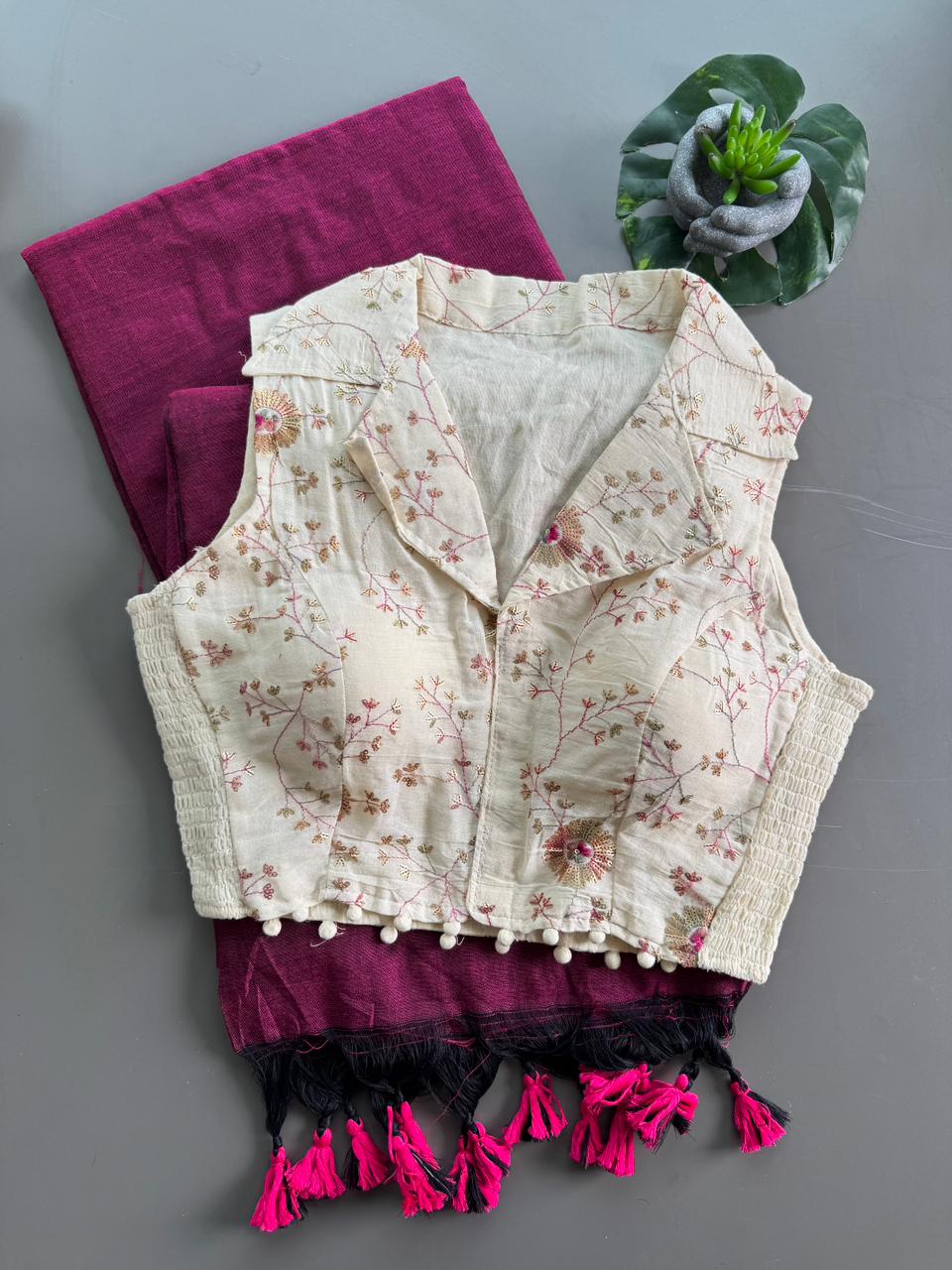 KHADI - STRECHABLE BLOUSE COMBO