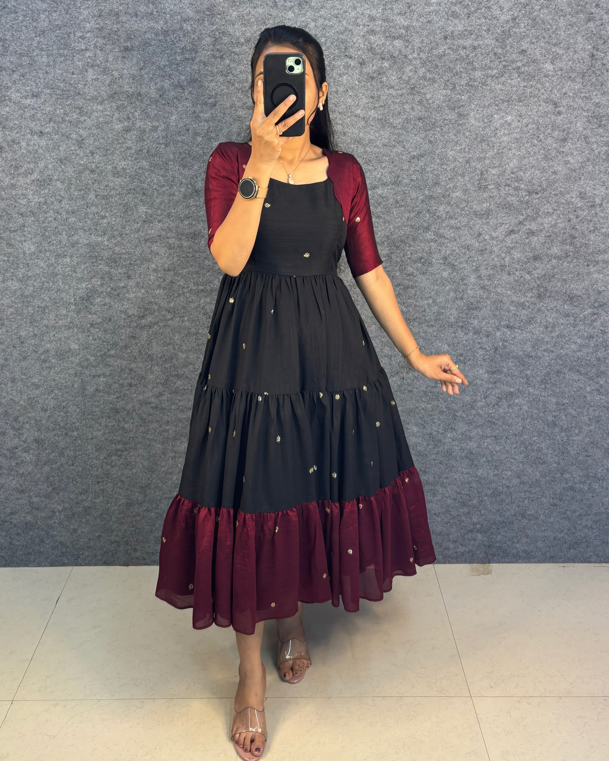 AKERA - 3-Tier Vichitra Maxi