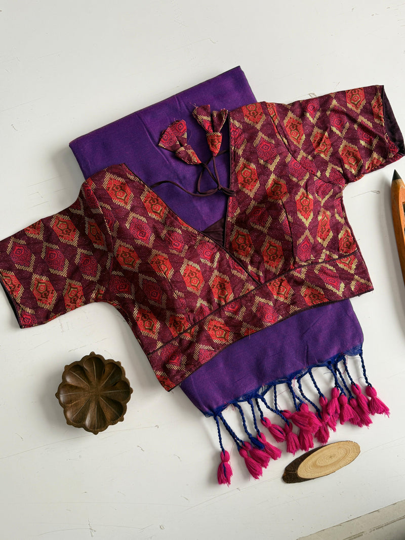 DESIYA - KHADI SAREE & STITCHED BLOUSE