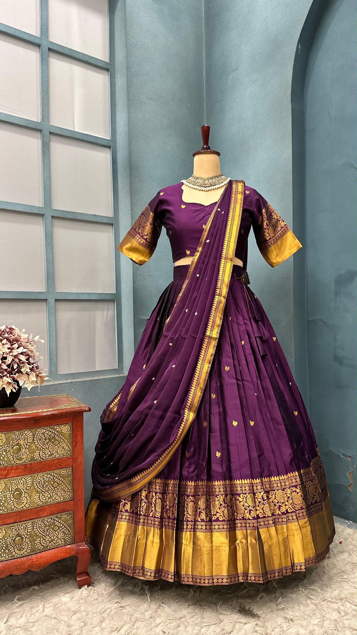 DAKSHA - FESTIVE HALF SAREE