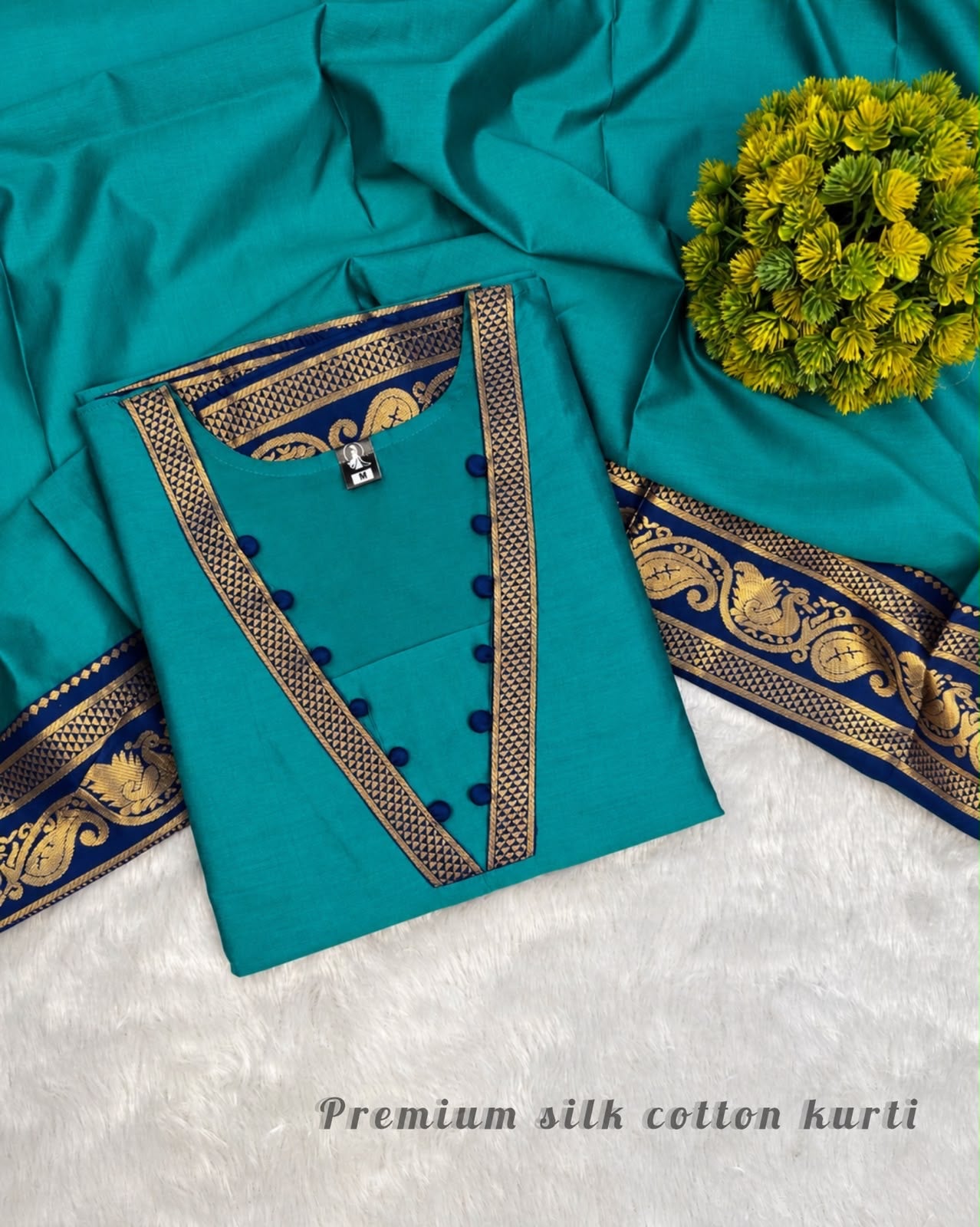 BARATHI - SOUTH COTTON SILK KURTA SET