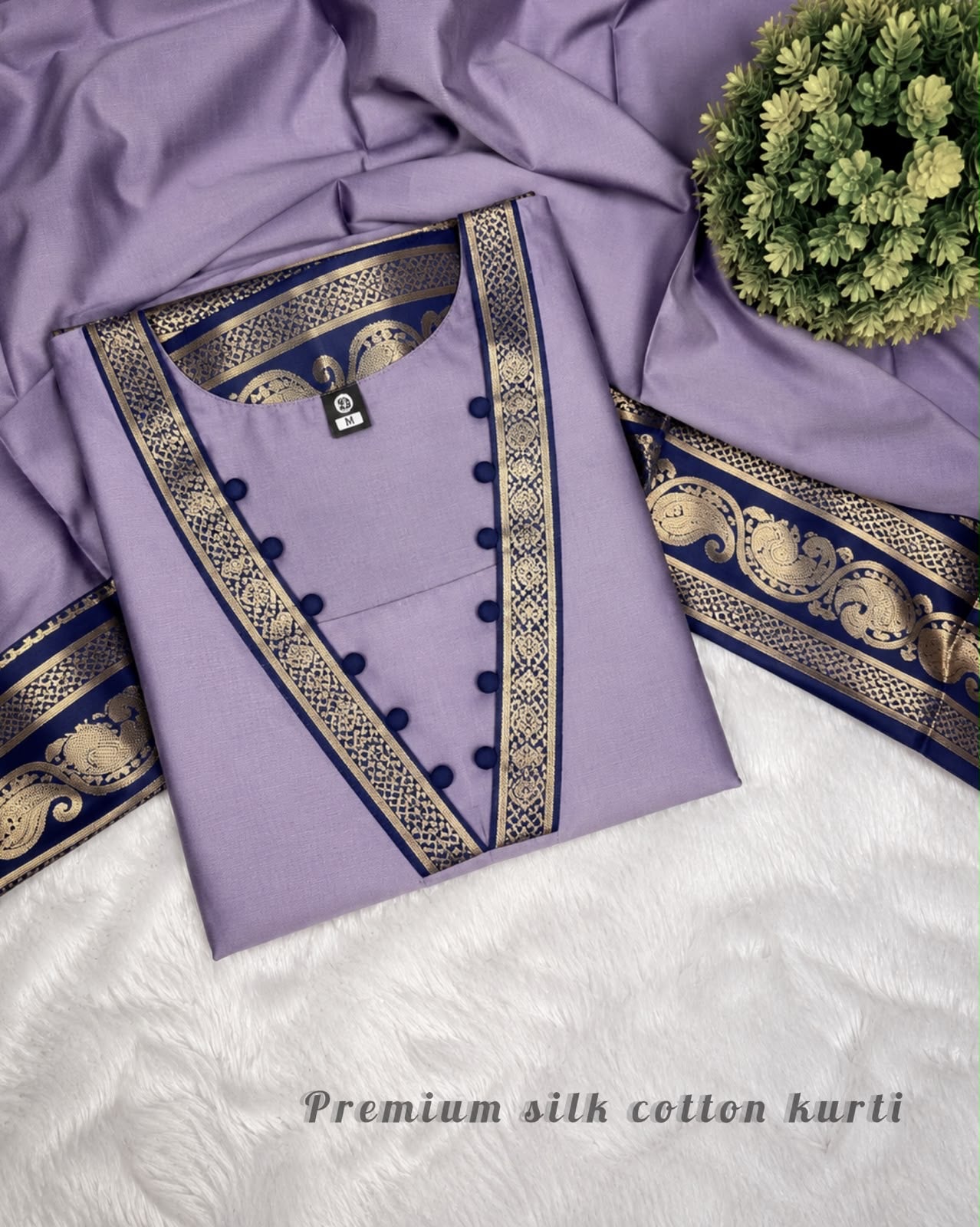 BARATHI - SOUTH COTTON SILK KURTA SET