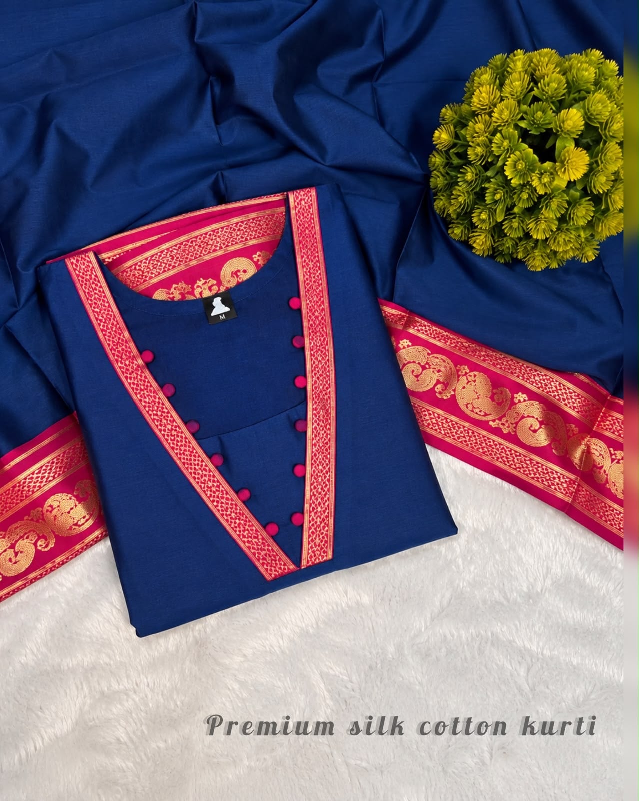 BARATHI - SOUTH COTTON SILK KURTA SET