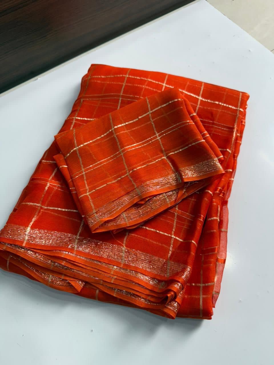 SOFIYA- ZARI CHEK - VISCOSE GEORGETTE SAREE