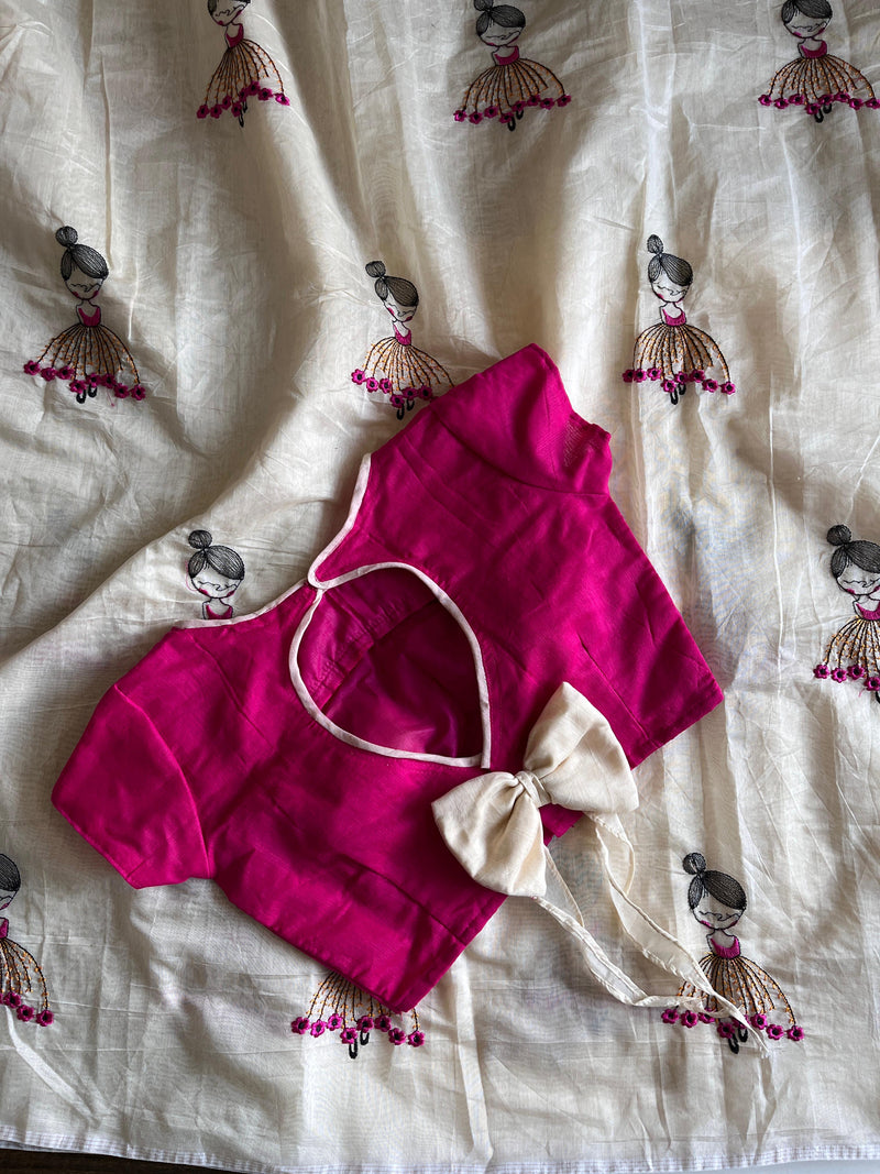 DIYA- CHANDERI COTTON SAREE