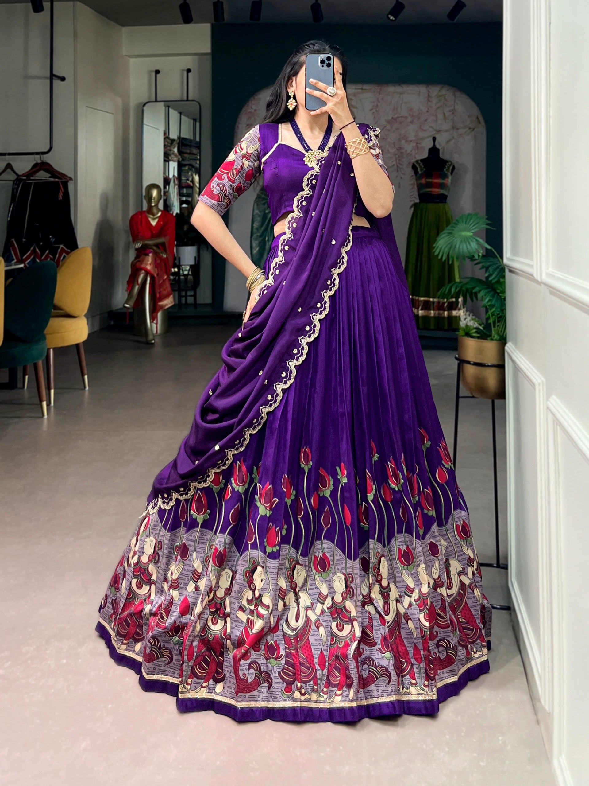 CARINA- TASAR SILK LEHENGA