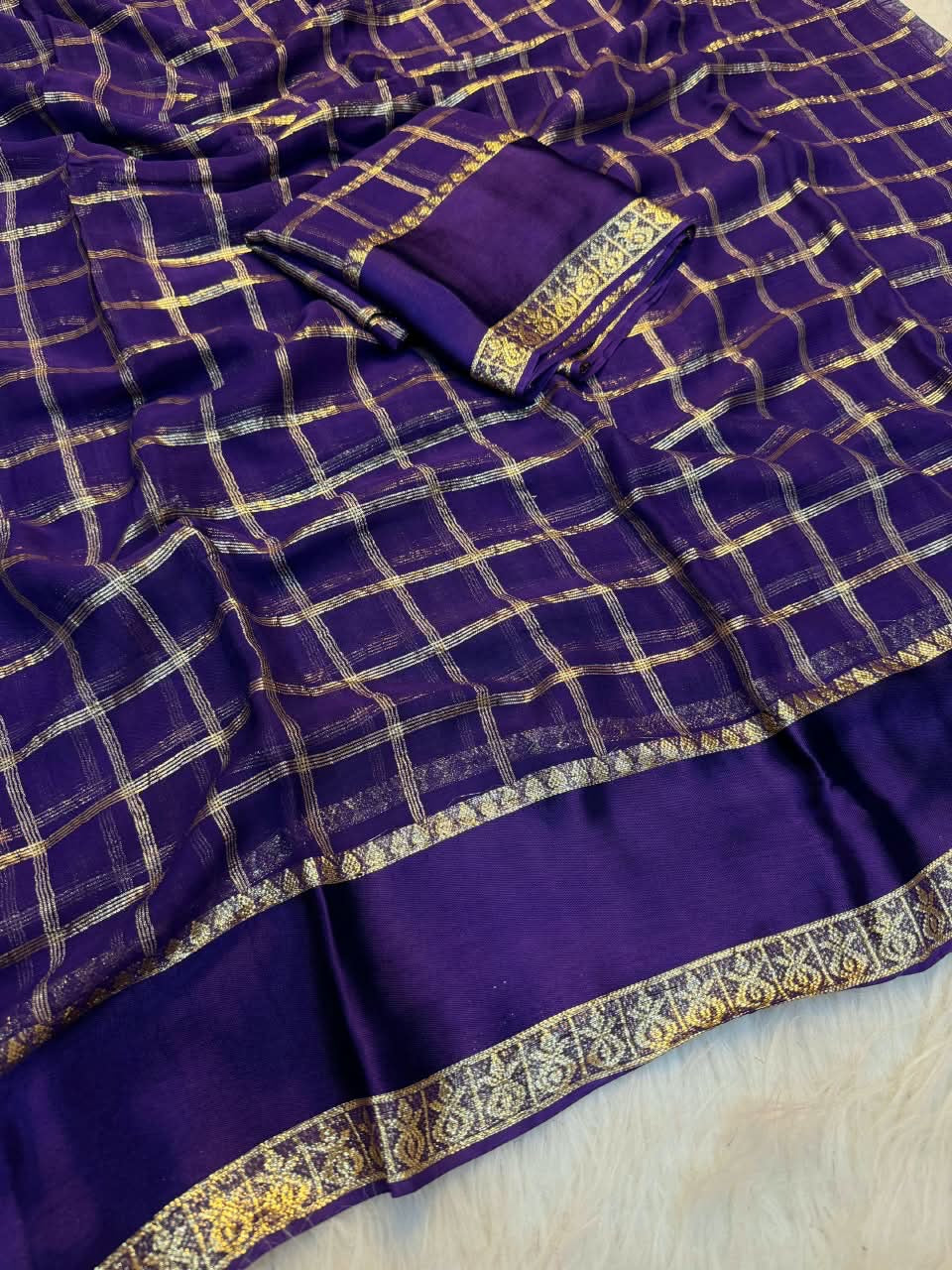 ZARQA - VISCOSE GEORGETTE CHEX