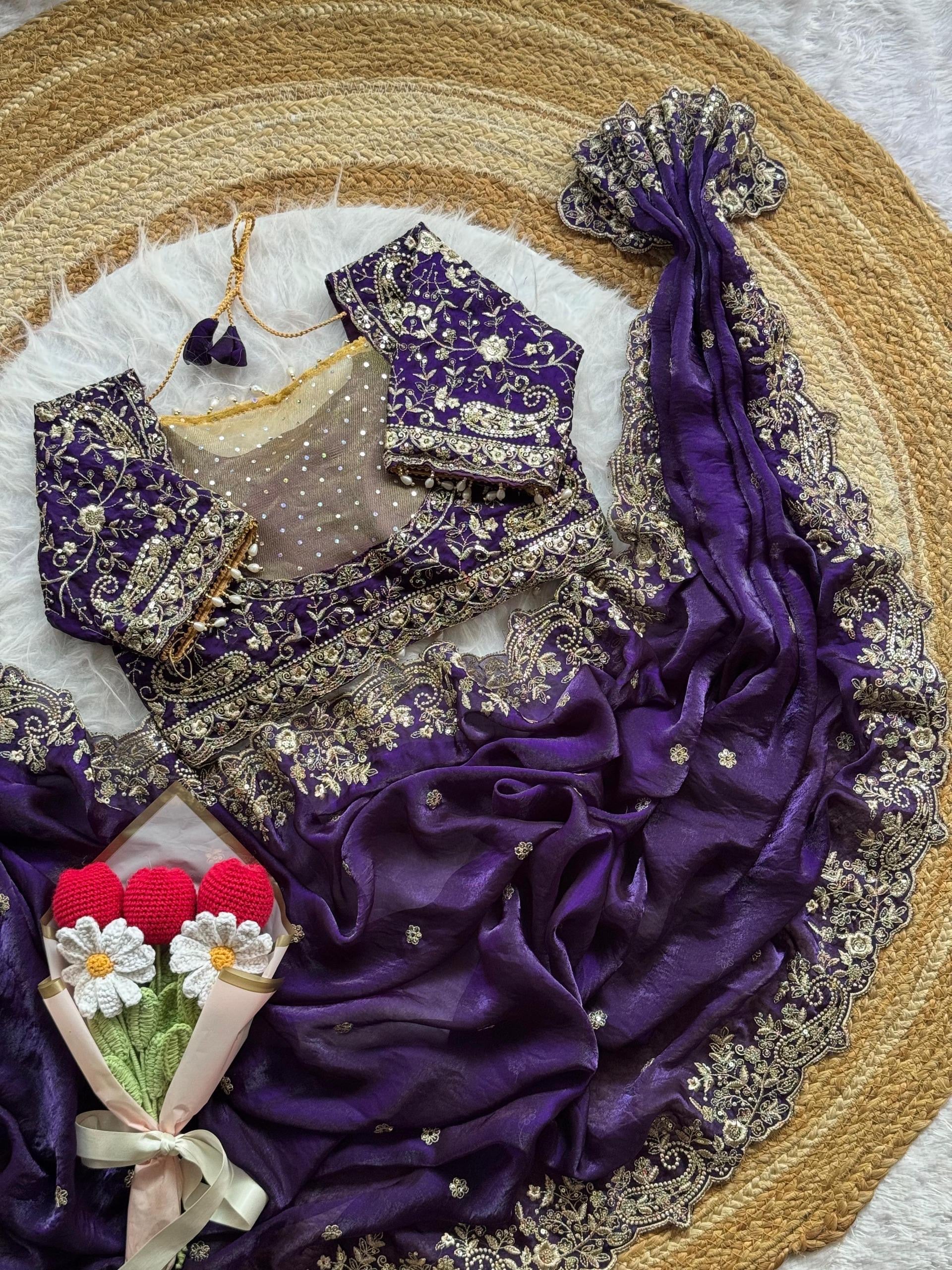HADIYA - FANDY SATIN SAREE