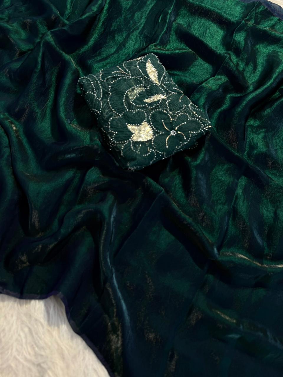 MISHIKA - SOFT FENDY SATIN SILK SAREE