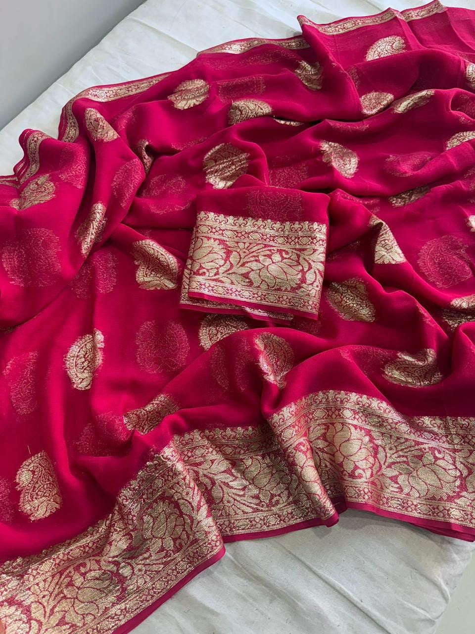 SAWANI-Viscose Georgette Saree