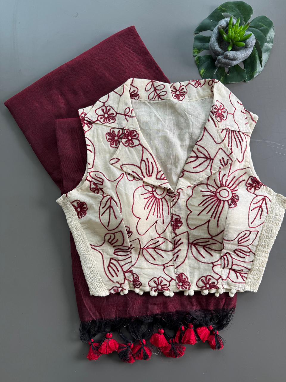 KHADI - STRECHABLE BLOUSE COMBO