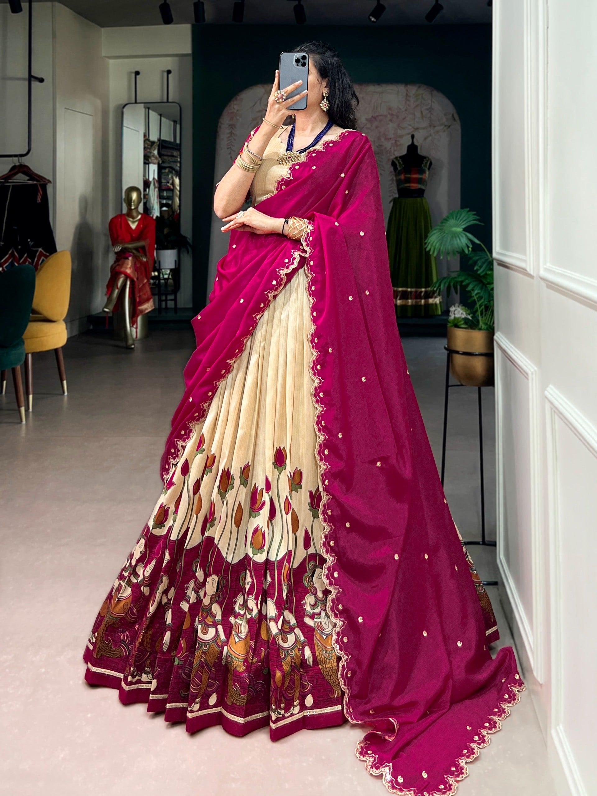 CARINA- TASAR SILK LEHENGA