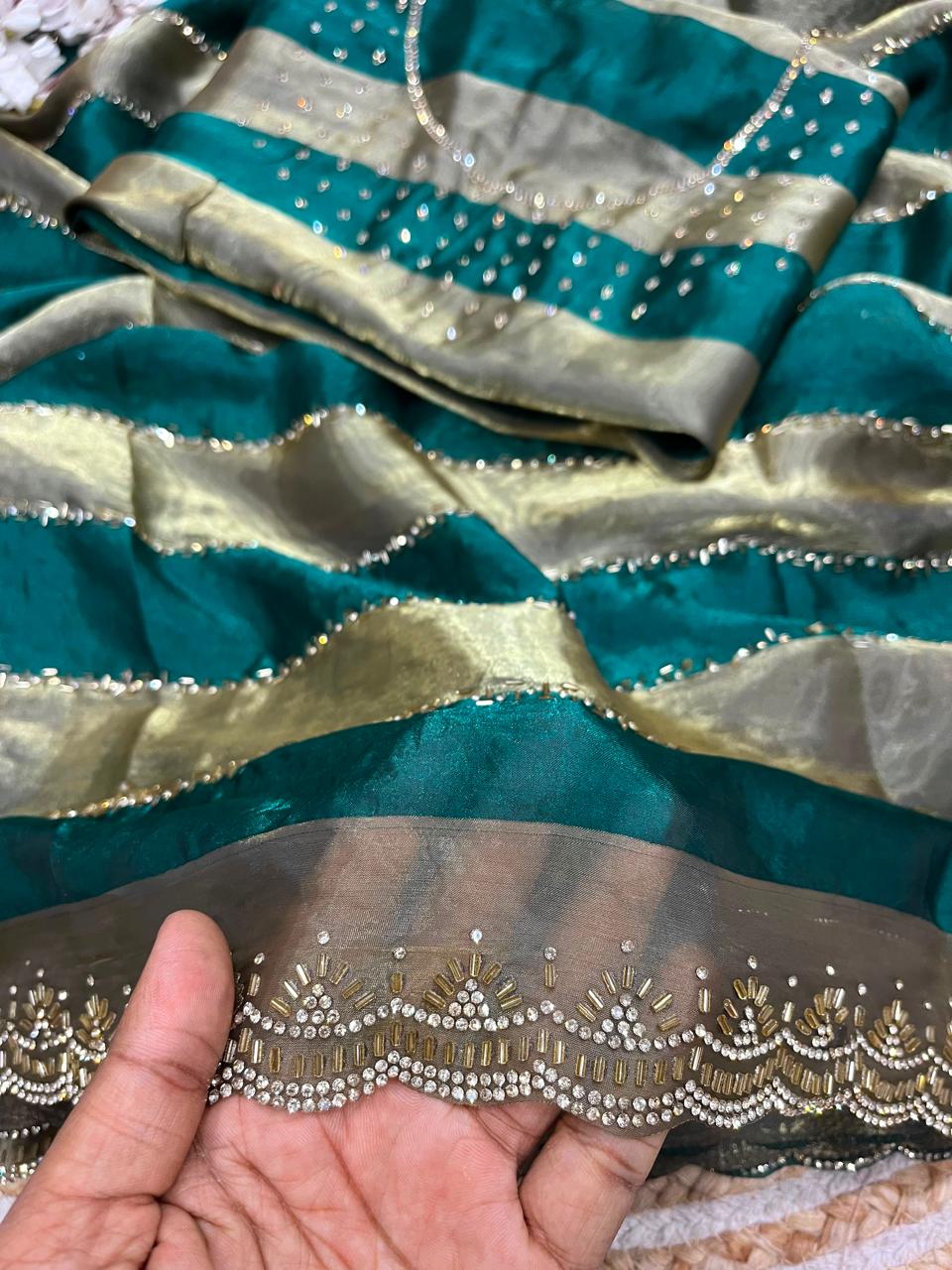 JIVIKA" - SPACE SILK JARKHAN WORK