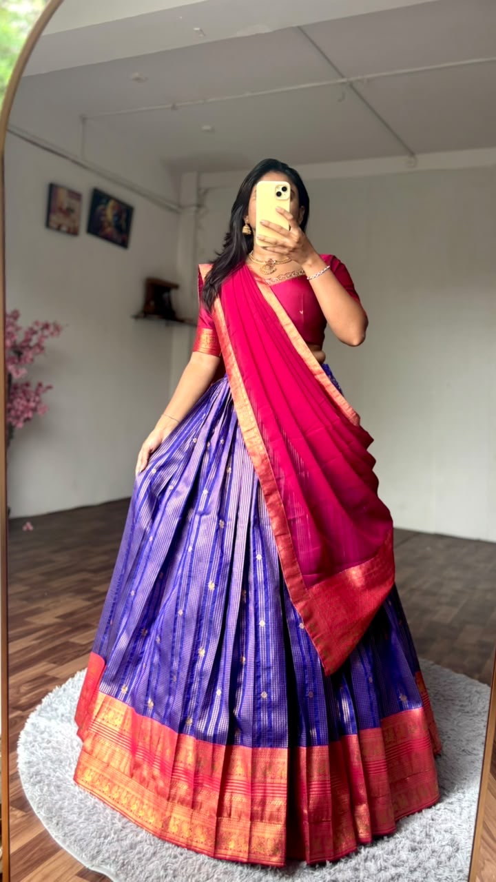 GOPIKA - GADWAL SILK HALF SAREE