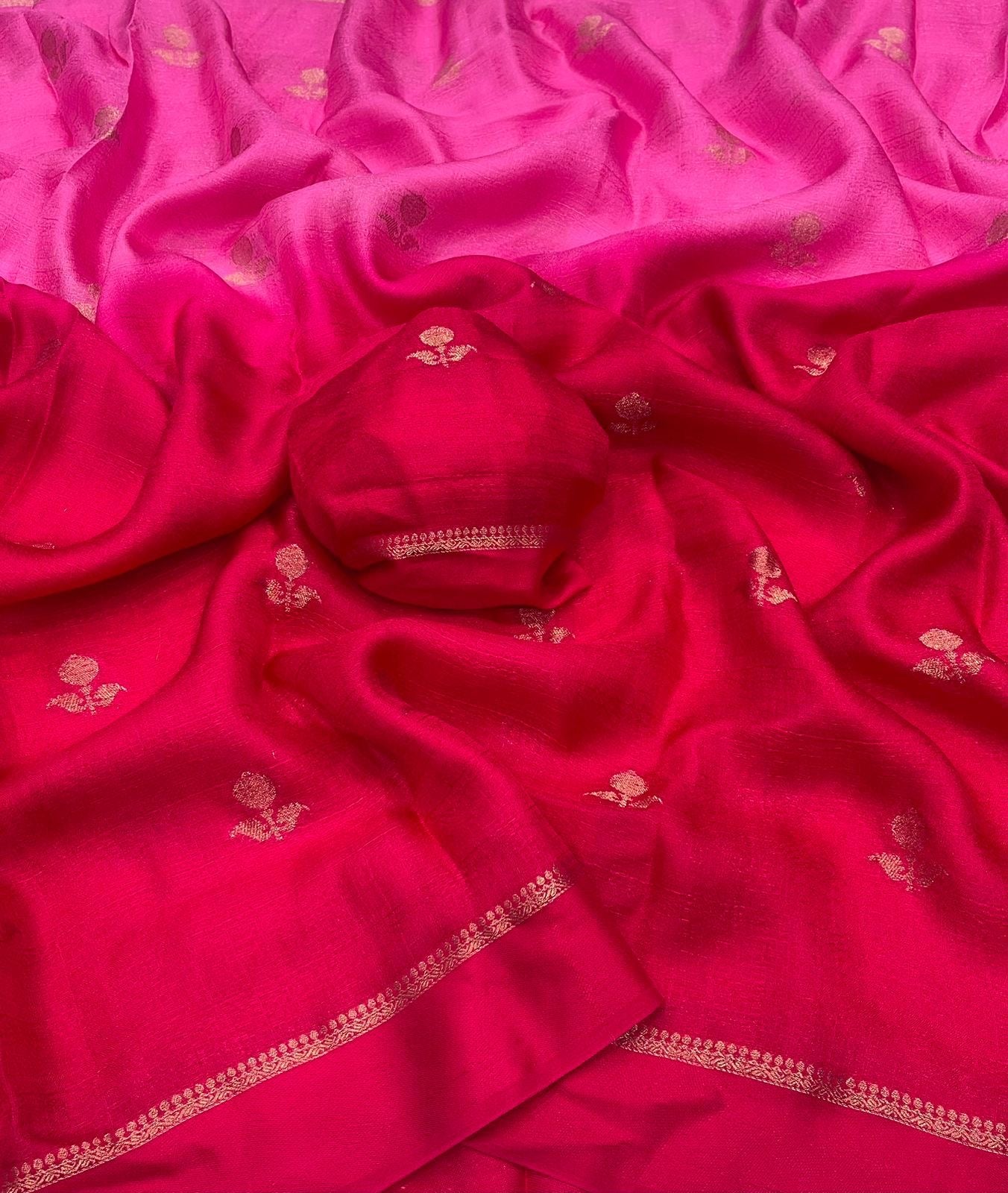 RIJUNA - VISCOSE KHADI SILK SAREE