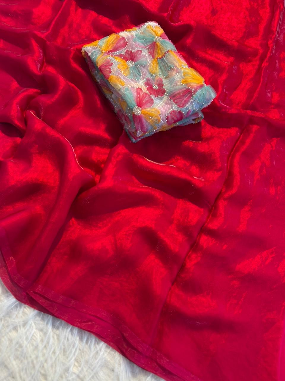 AMOHA 2 - SOFT FANDY SATIN SILK SAREE
