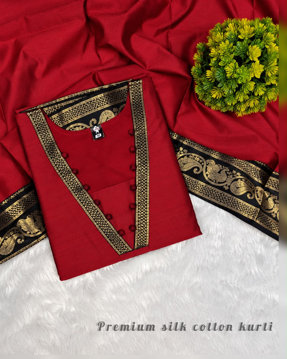 BARATHI - SOUTH COTTON SILK KURTA SET