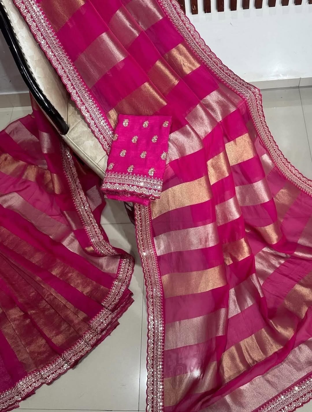 SHAMAYA - GEORGETTE TISSUE SILK SAREE