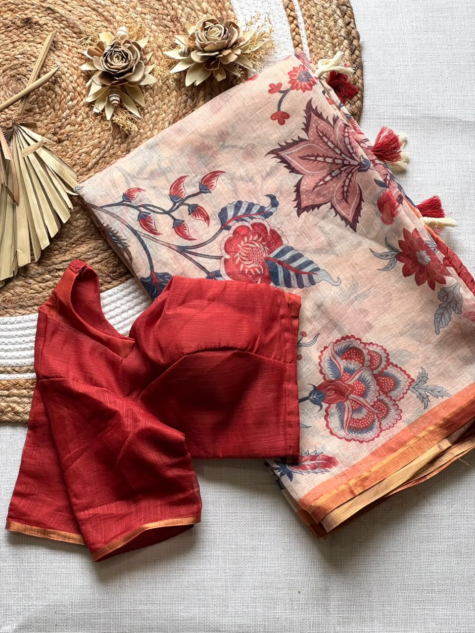 HARITHA - LINEN KALAMKARI