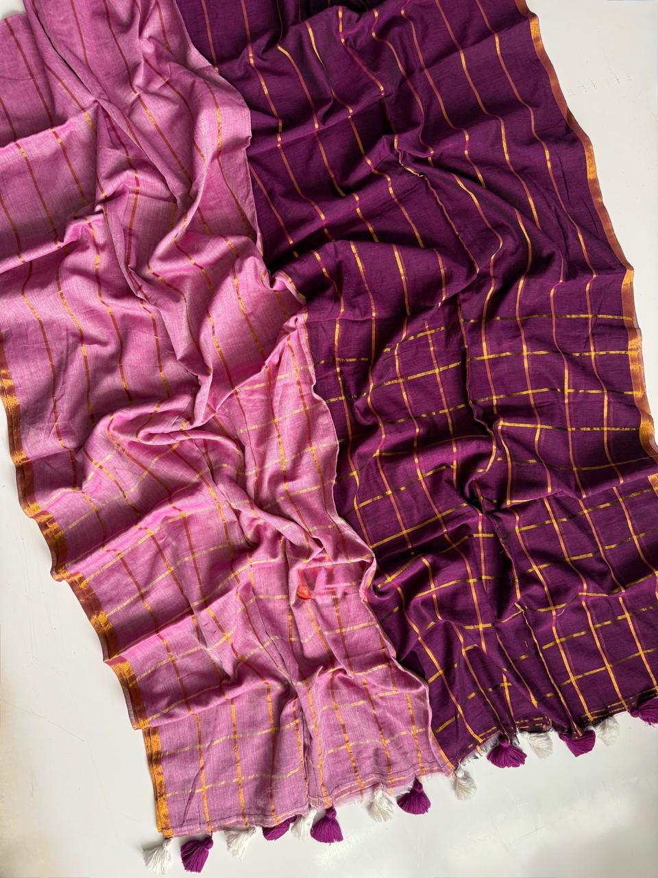 MULMUL - ZARI STRIPE