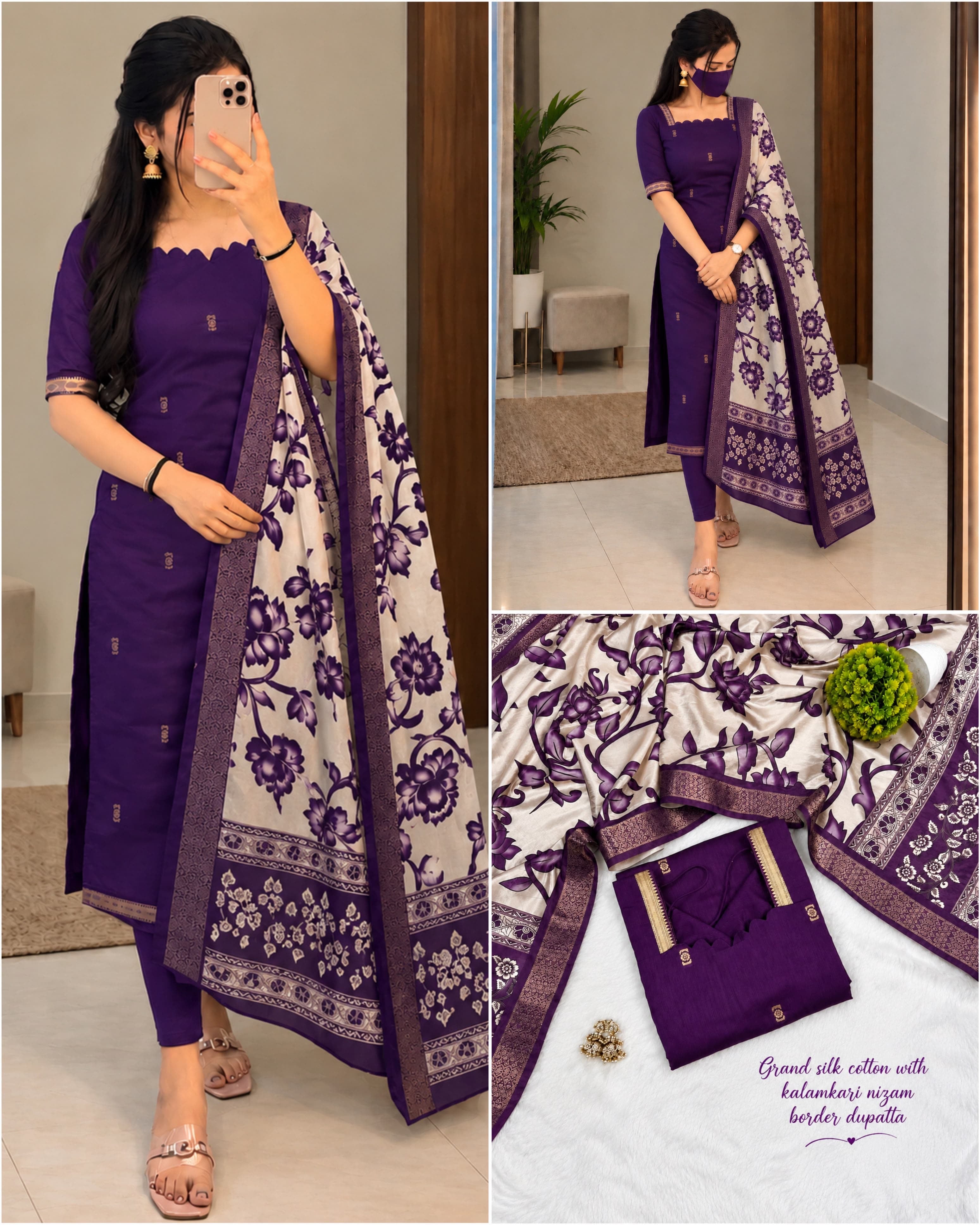 MAANVI - MANGALAGIRI KALAMKARI SET