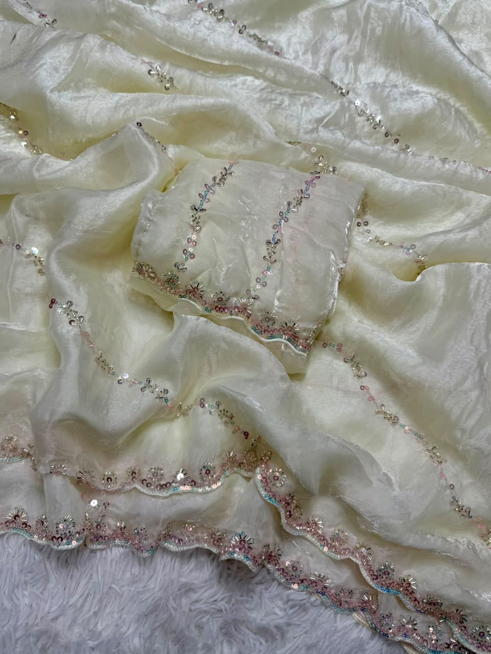 AMIA - COCKTAIL HANDWORK SAREE