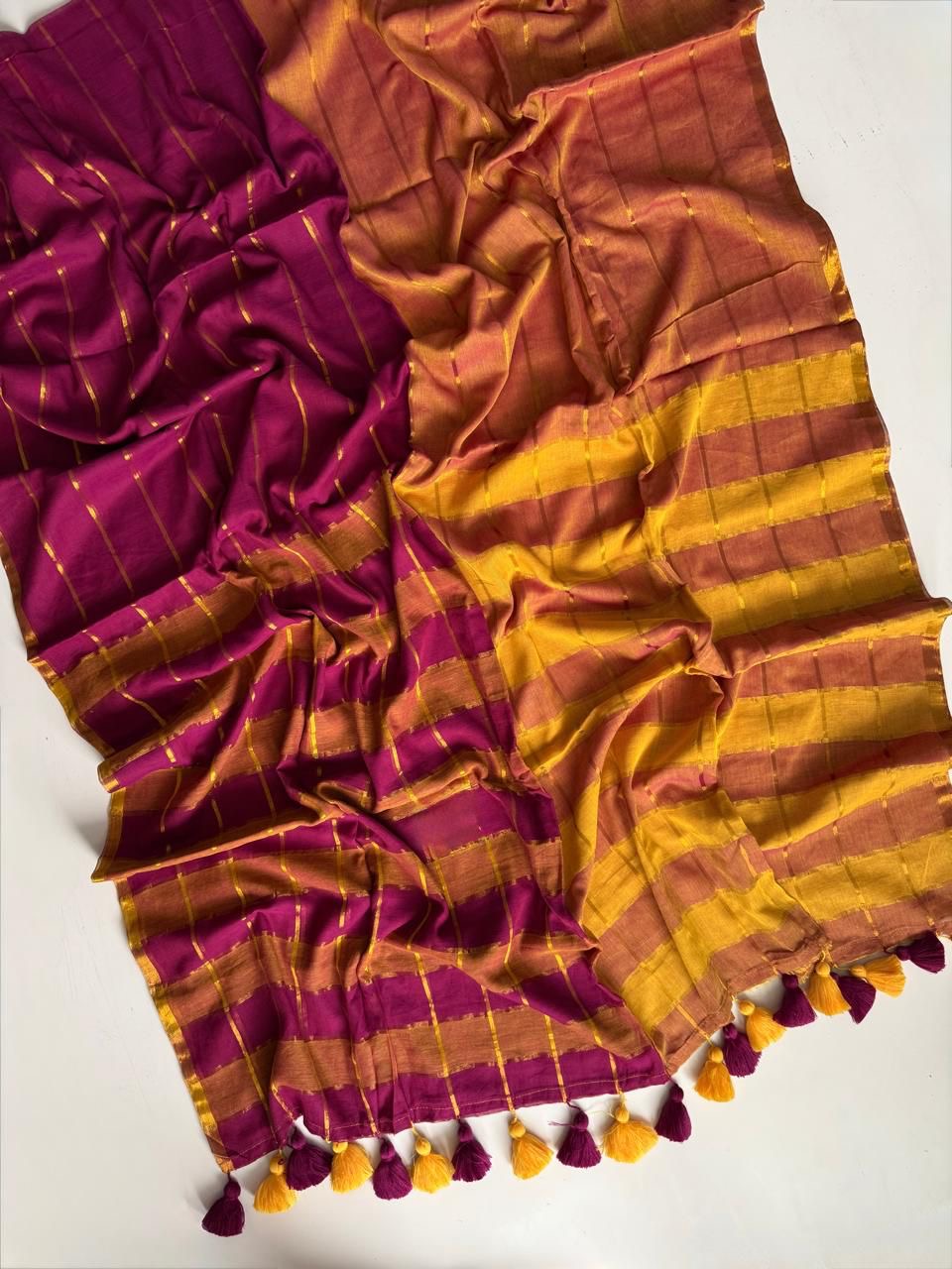 MULMUL - ZARI STRIPE