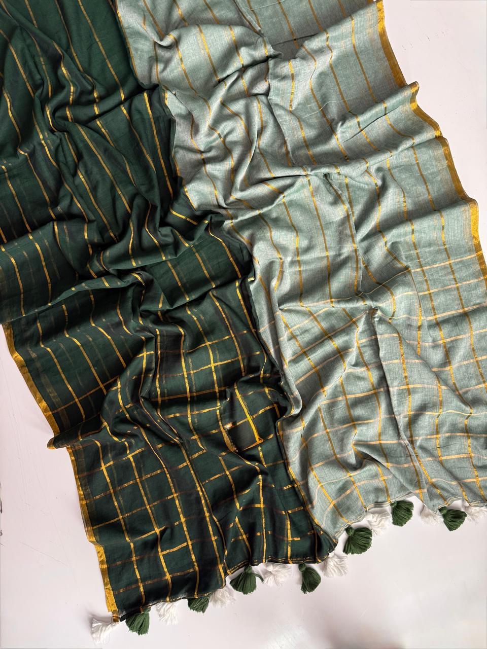 MULMUL - ZARI STRIPE