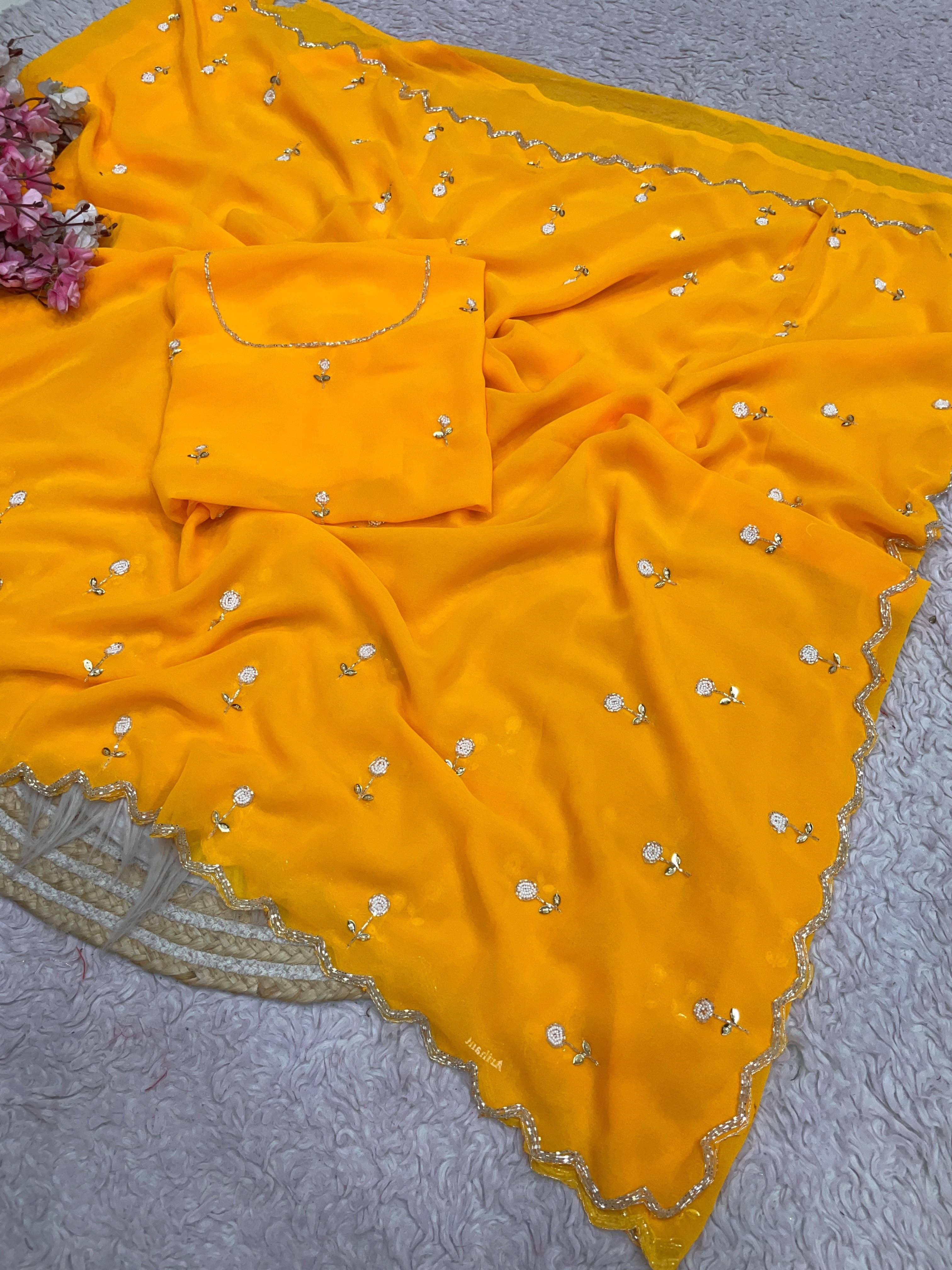 KUSHI - GEORGETTE HANDWORK