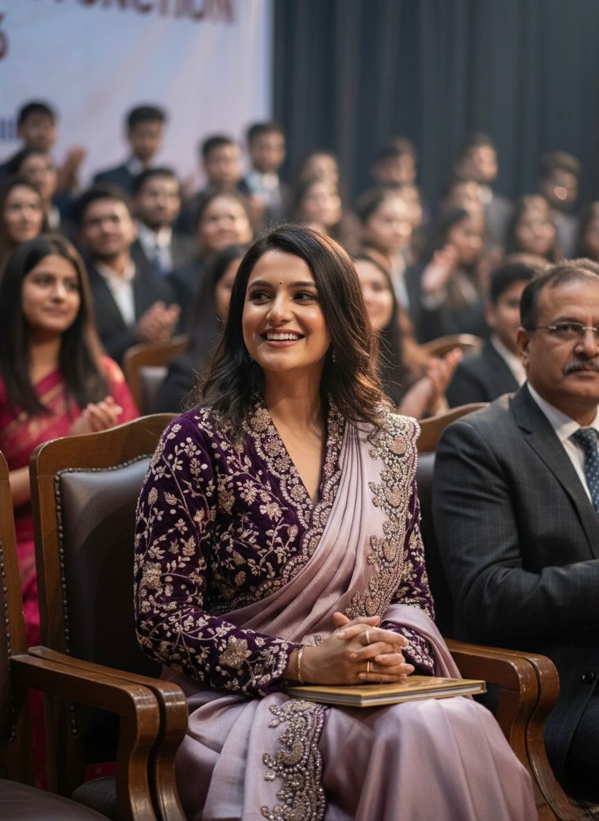 Lylic pink 1minute saree