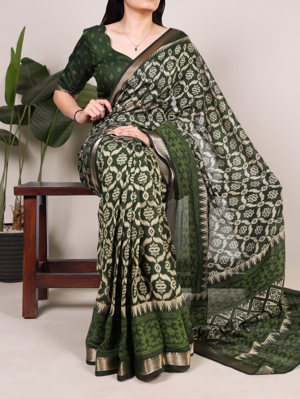 Classic Ikat prints saree